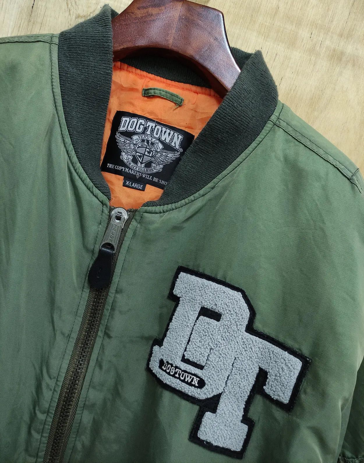 Dogtown VINTAGE 90's DOGTOWN SKATERS REVERSIBLE BOMBER JACKET Size US L / EU 52-54 / 3 - 9 Thumbnail