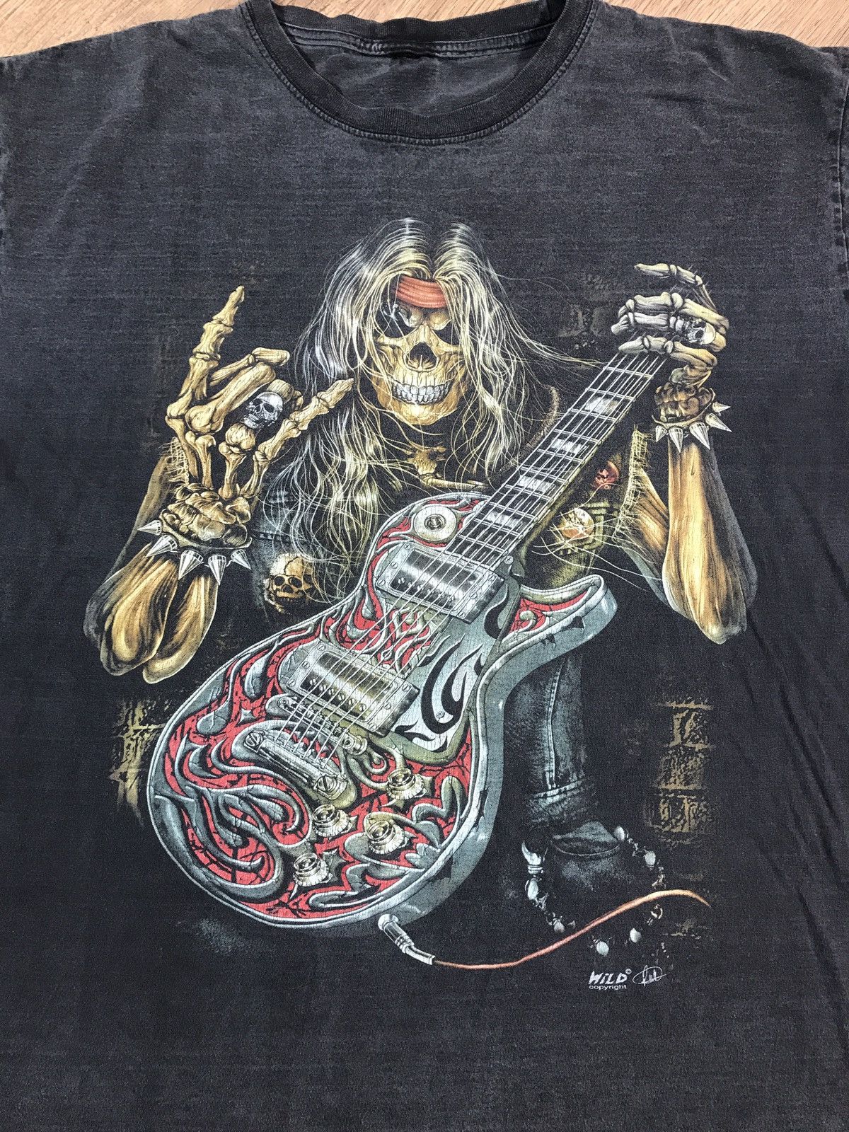 Vintage Vintage Rock Skull T Shirt Size US XL / EU 56 / 4 - 4 Thumbnail