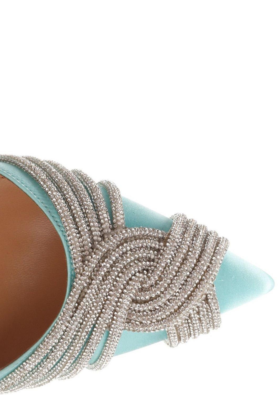 Aquazzura o1srvl11e1024 Heel in Blue Size US 10 / IT 40 - 4 Thumbnail