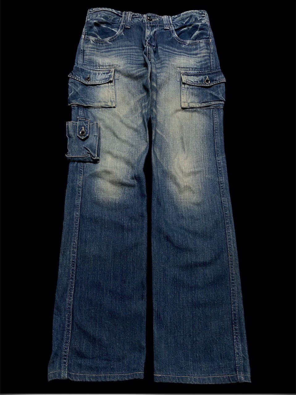 Japanese Brand RARE 90s John Bull Kojima Japan Mudwash Multipocket Style Size US 28 / EU 44 - 2 Thumbnail