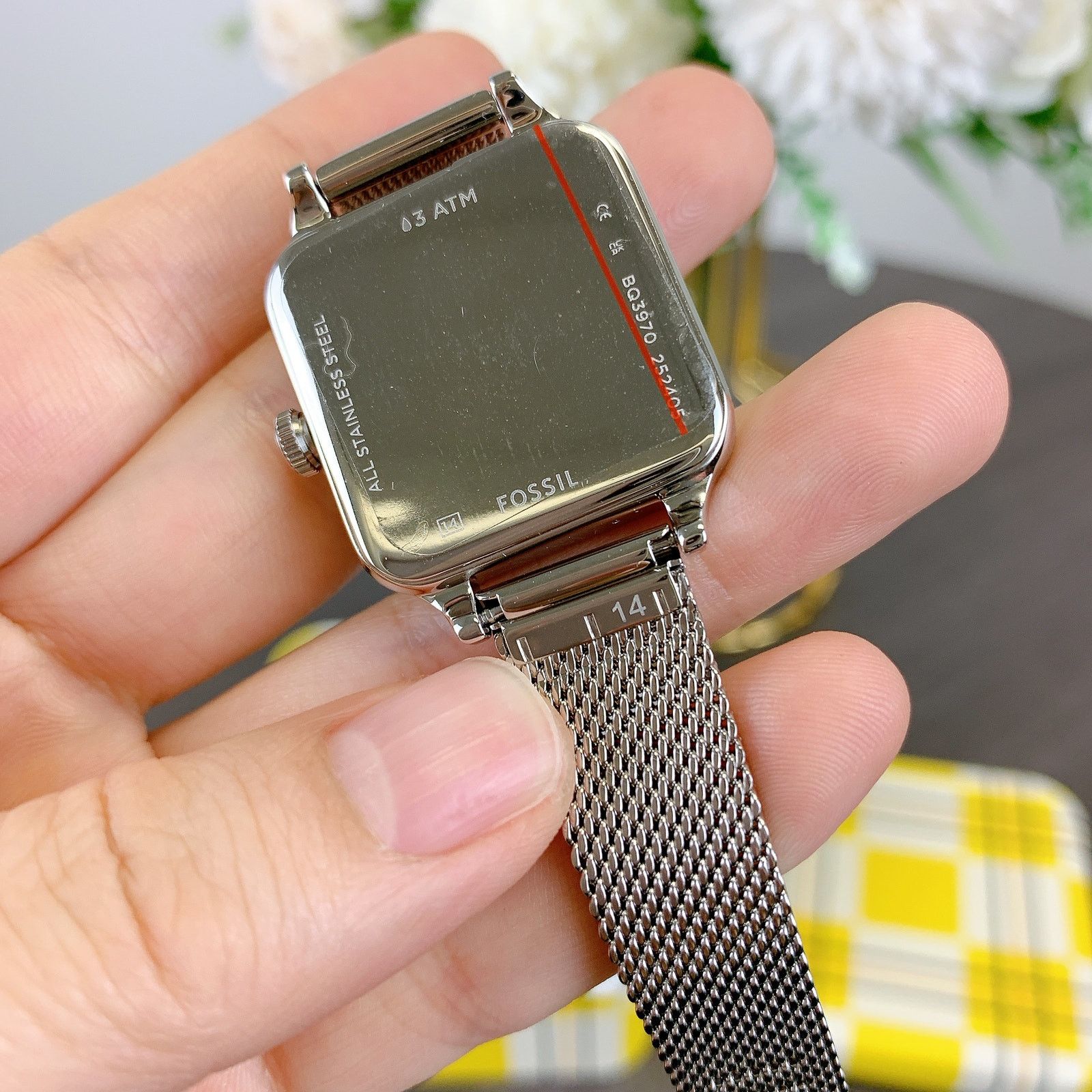 Fossil Fossil BQ3970 Colleen Three-Hand Stainless Steel Mesh Watch Size ONE SIZE - 5 Thumbnail