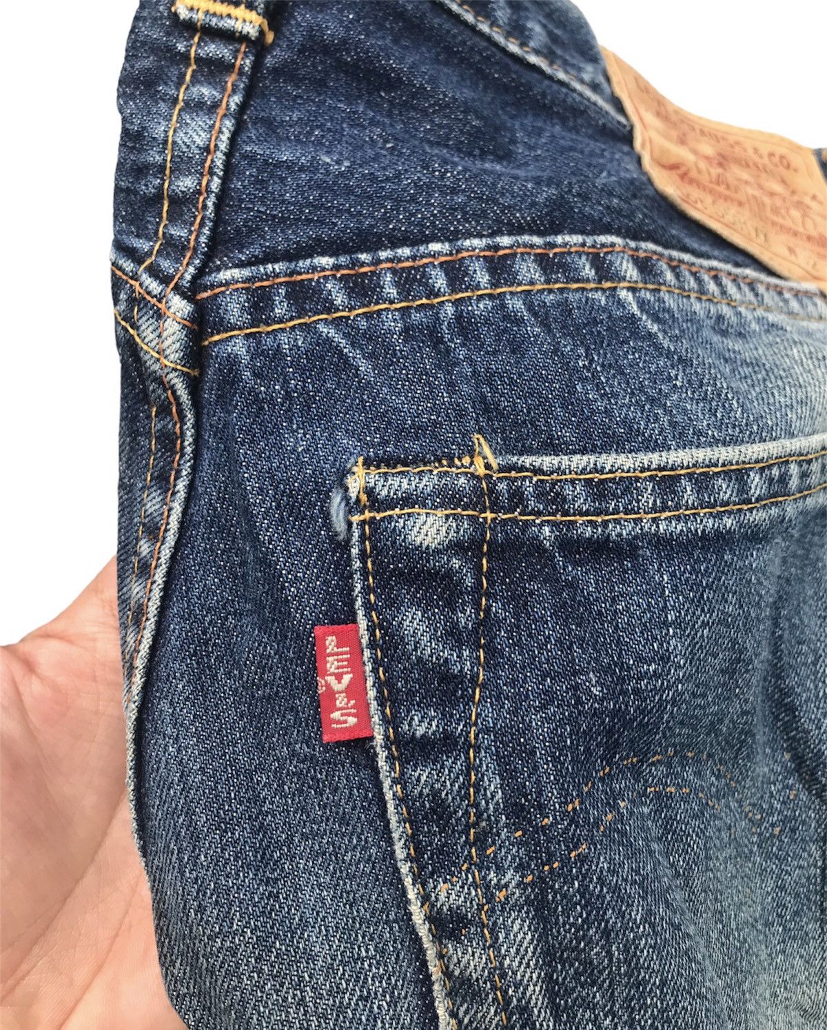Levi's Vintage Clothing 501XX Big E LVC Laurel Leaf Donut Button Denim Size US 30 / EU 46 - 13 Thumbnail