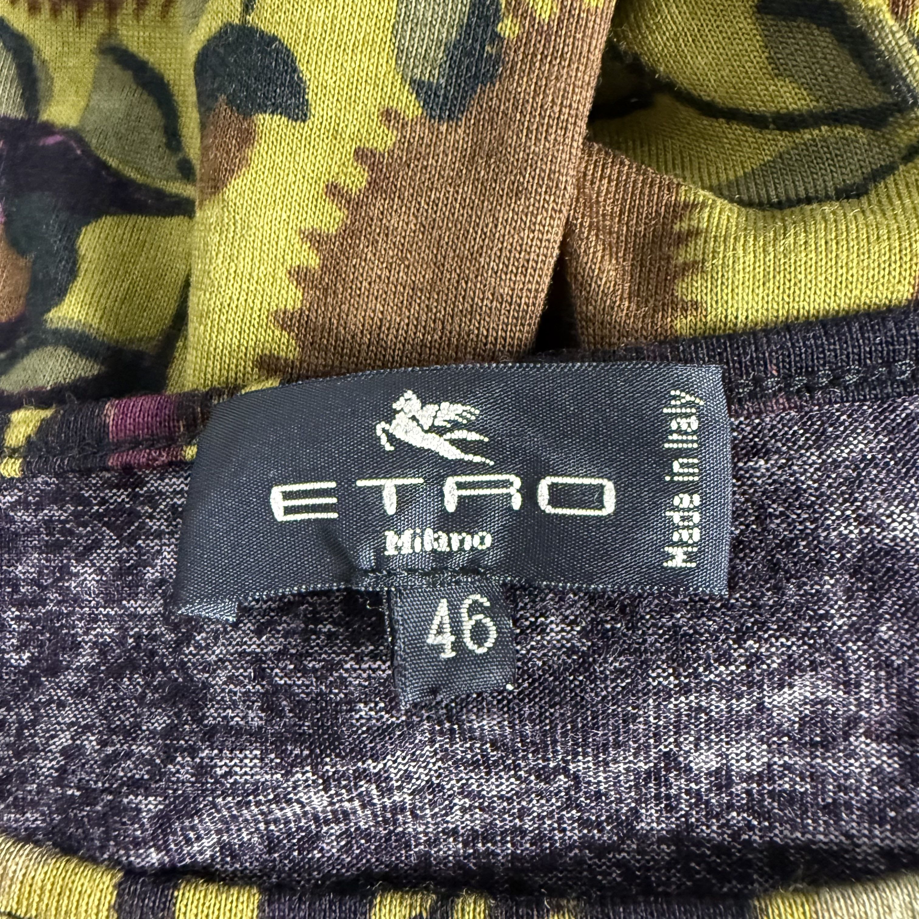 Etro 🔥RARE🔥Etro Milano Floral Multicolor Sweater Size L / US 10 / IT 46 - 4 Thumbnail