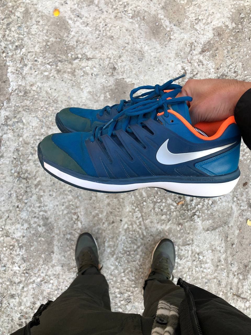 Nike Streetwear Vintage VERY RARE NIKE ZOOM PRESTIGE CLAY BIG LOGO SWOOSH Y2K 90s Grailed