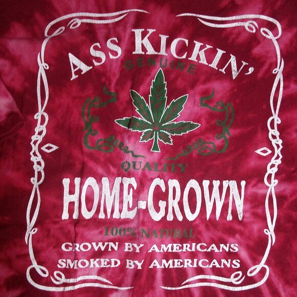 Vintage Vintage Ass Kickin' Home-Grown Cannabis Marijuana T-Shirt Size US XL / EU 56 / 4 - 1 Thumbnail