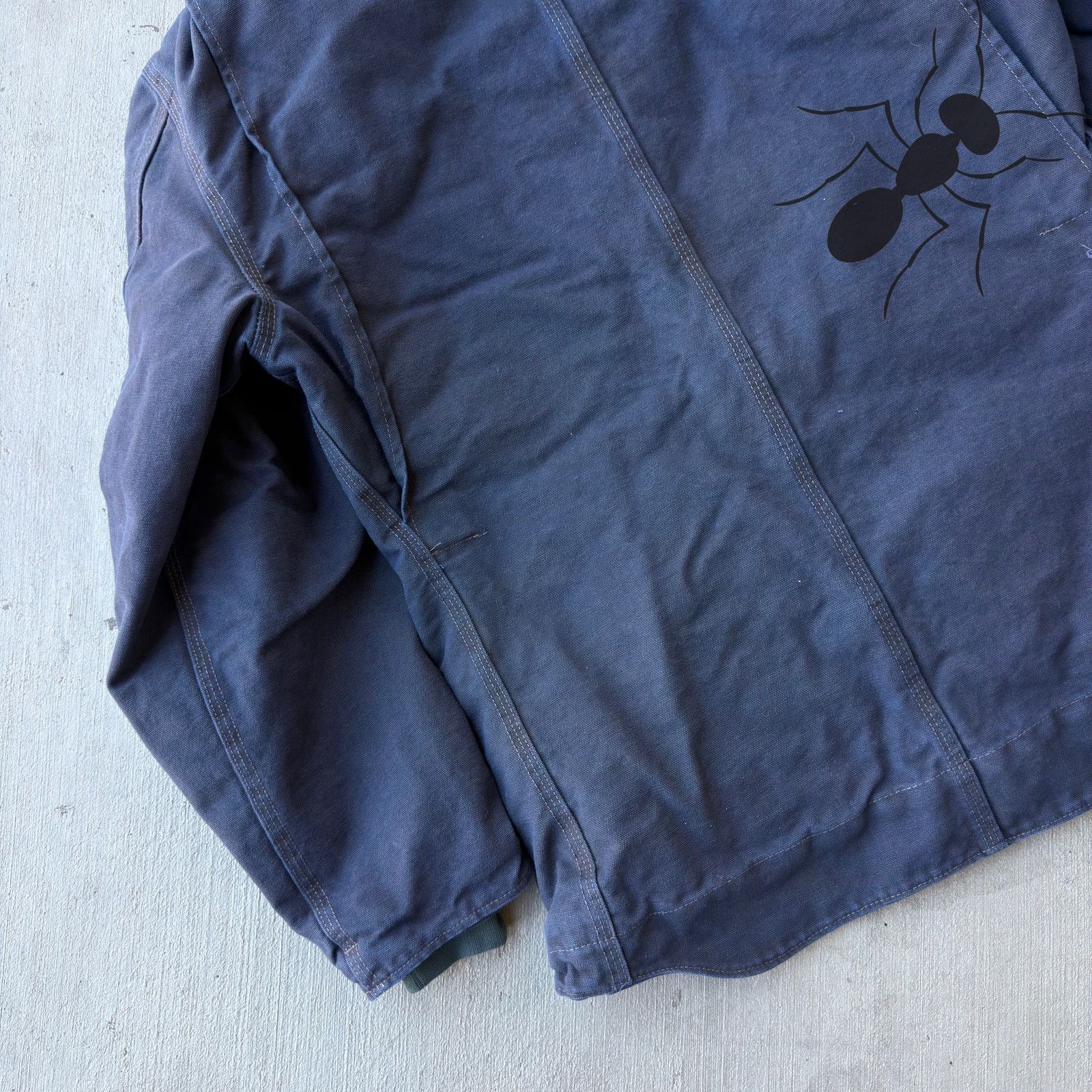 Carhartt × Vintage Vintage Y2K Carhartt C61 DYED blue chore coat work jacket Size US S / EU 44-46 / 1 - 7 Thumbnail