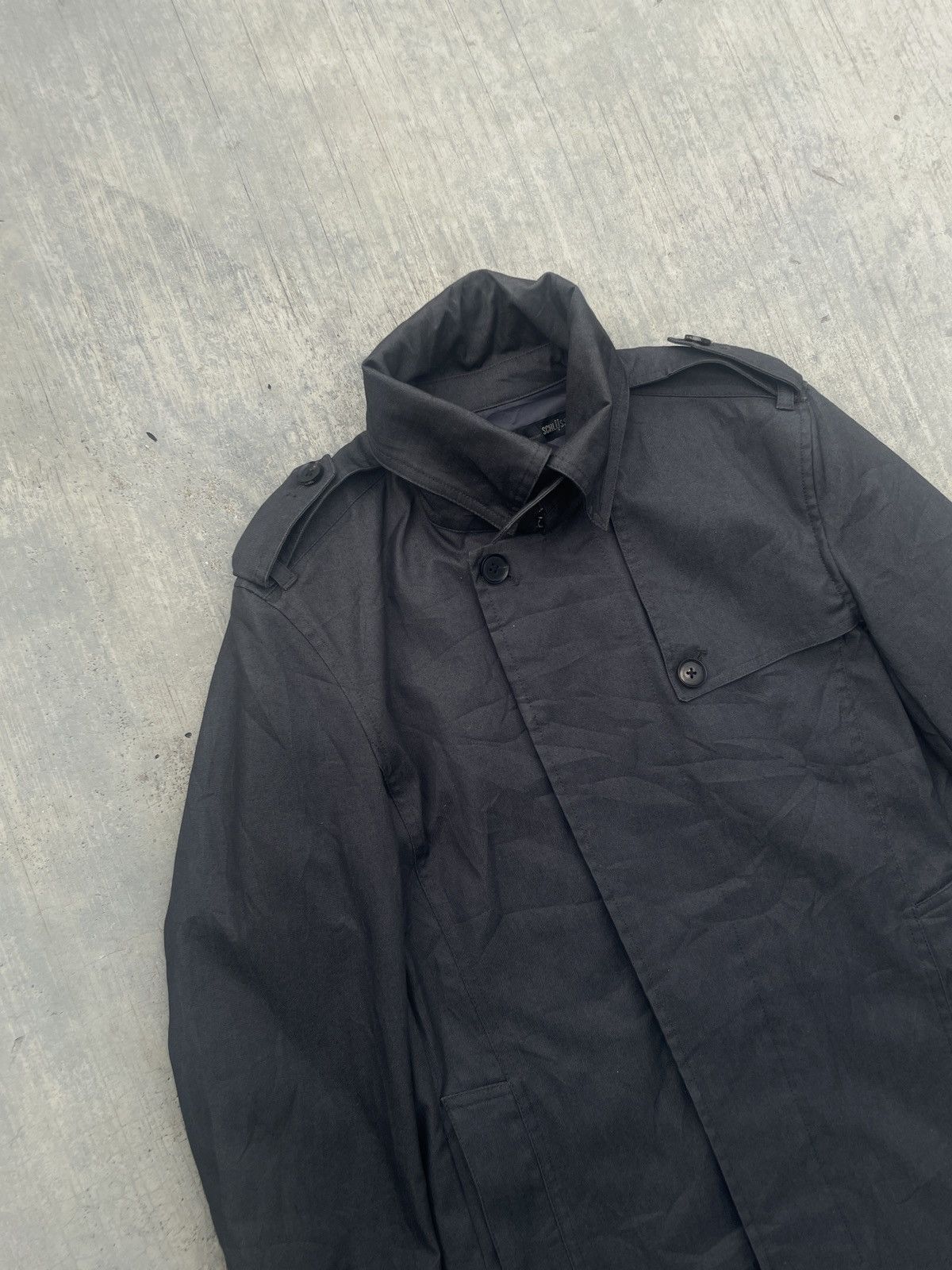 Japanese Brand SCHLUSSEL TRENCH COAT ARCHIVE PUNK JAPANESE IF SIX WAS NINE Size US S / EU 44-46 / 1 - 3 Thumbnail