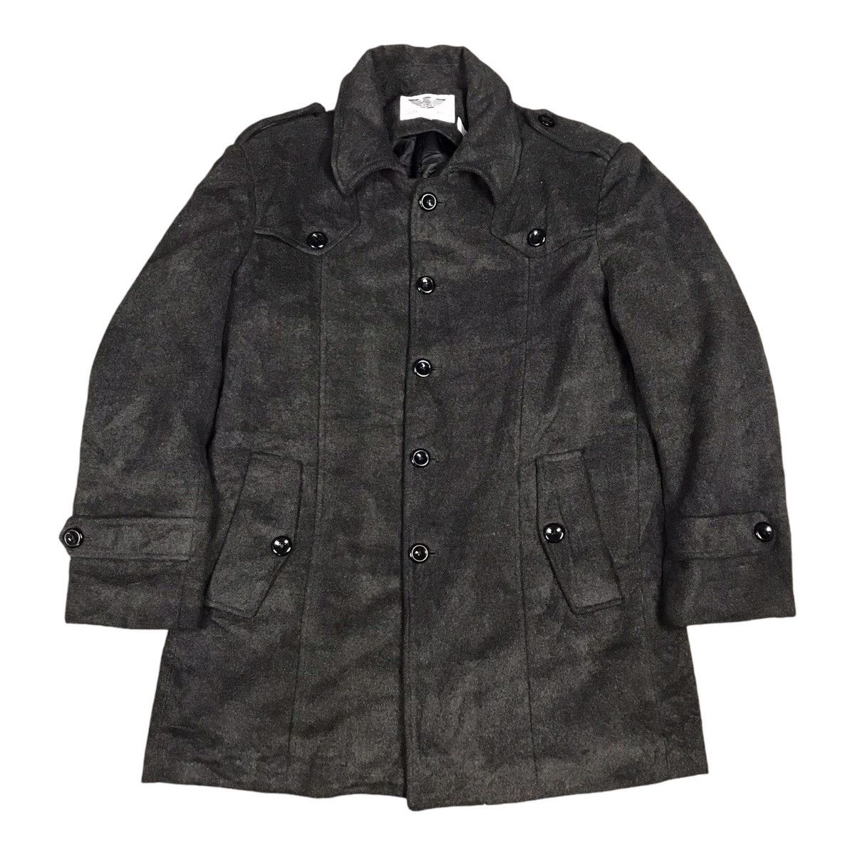 Giorgio Armani × Vintage GIORGIO ARMANI JAPAN COLLECTION BUTTON WOOL JACKET Size US M / EU 48-50 / 2 - 1 Thumbnail