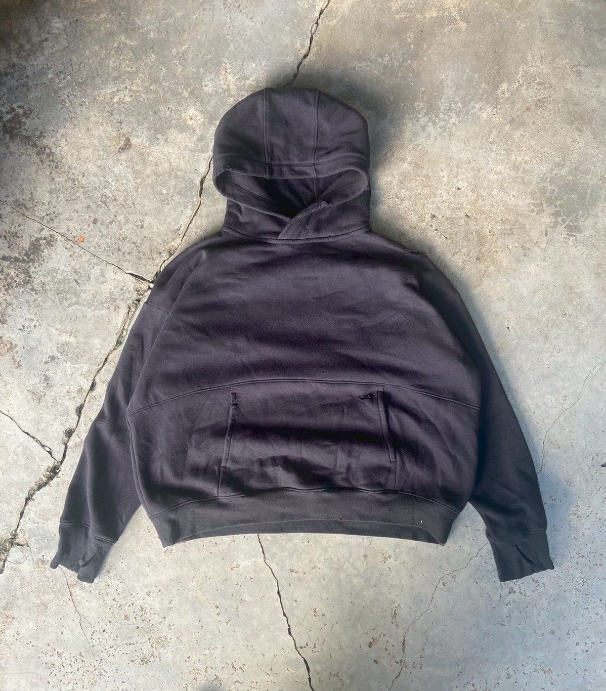 Russell Athletic Distressed oversize hoodie boxy fit feel like punk Size US L / EU 52-54 / 3 - 2 Thumbnail
