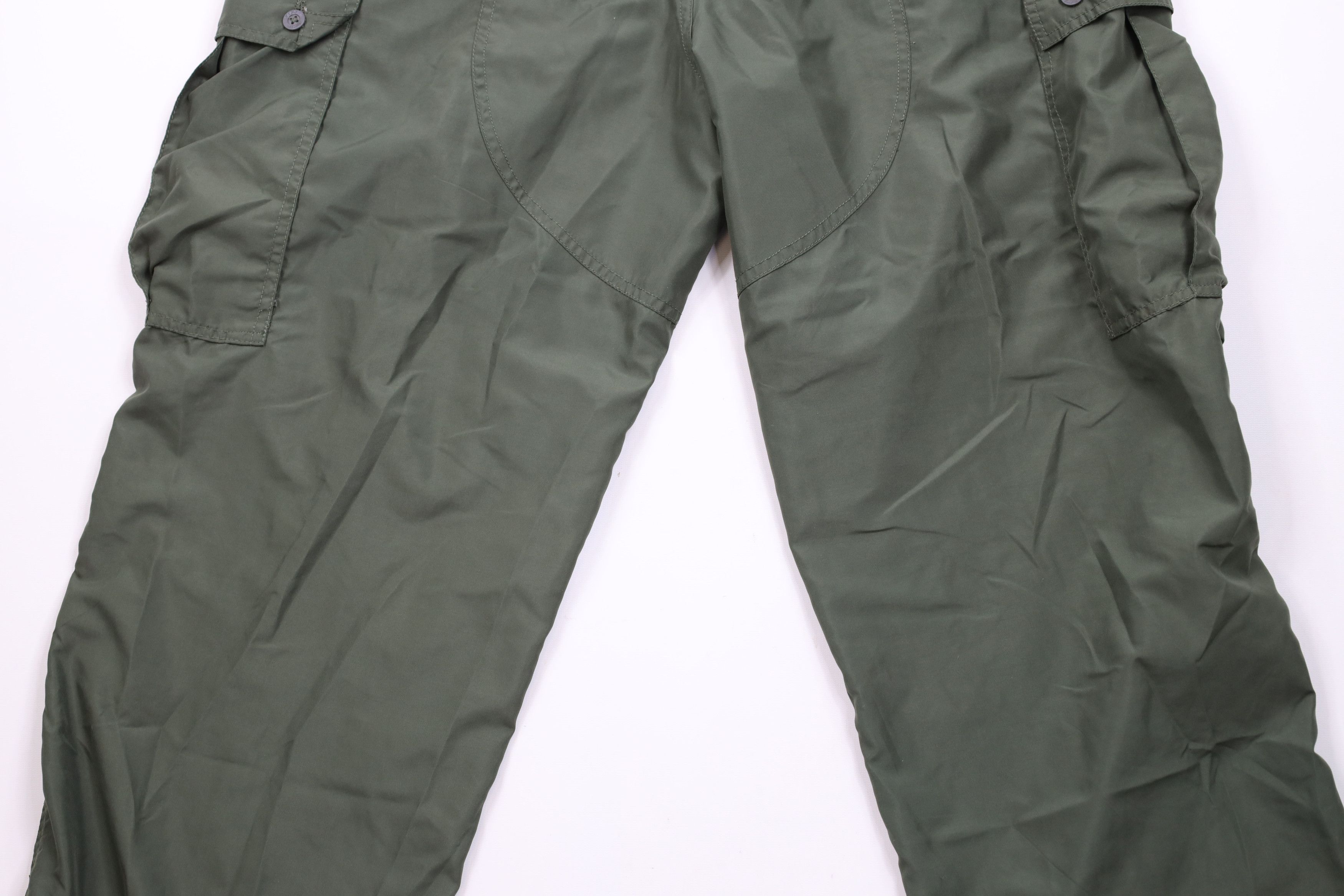 Vintage Vintage 90s Y2K Streetwear Baggy Wide Leg Cargo Pants Green Size US 32 / EU 48 - 12 Thumbnail