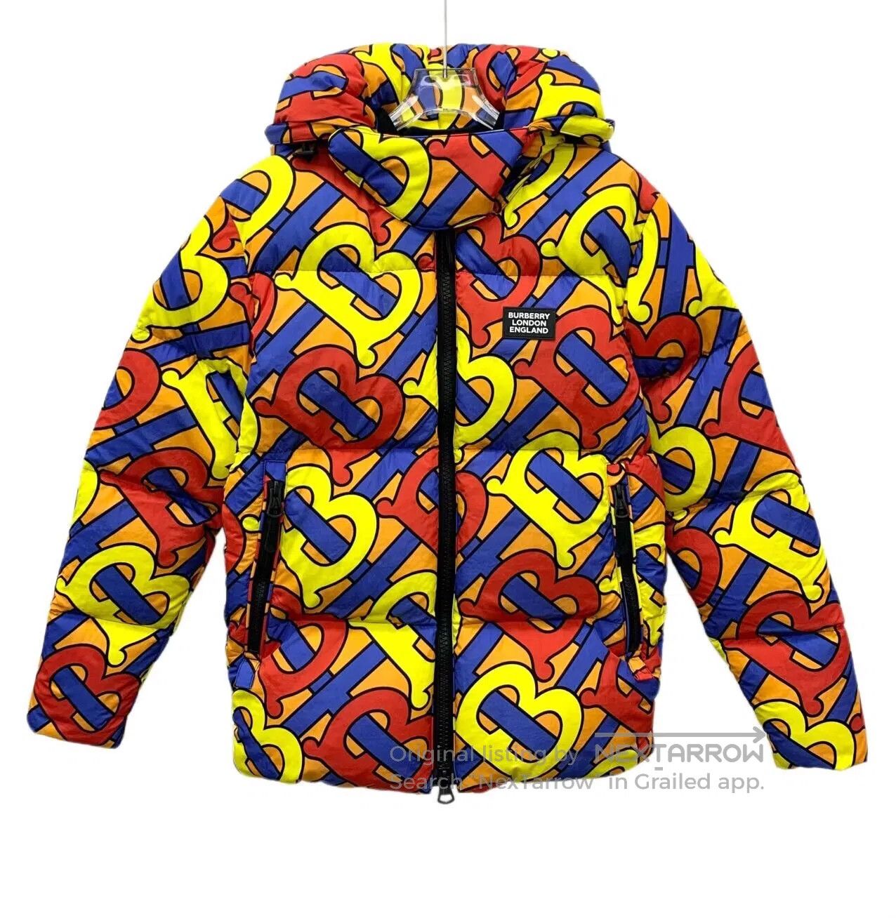 Burberry Burberry Colorful Tb letter all-over print hooded zip-up l Size US XXS / EU 40 - 1 Thumbnail