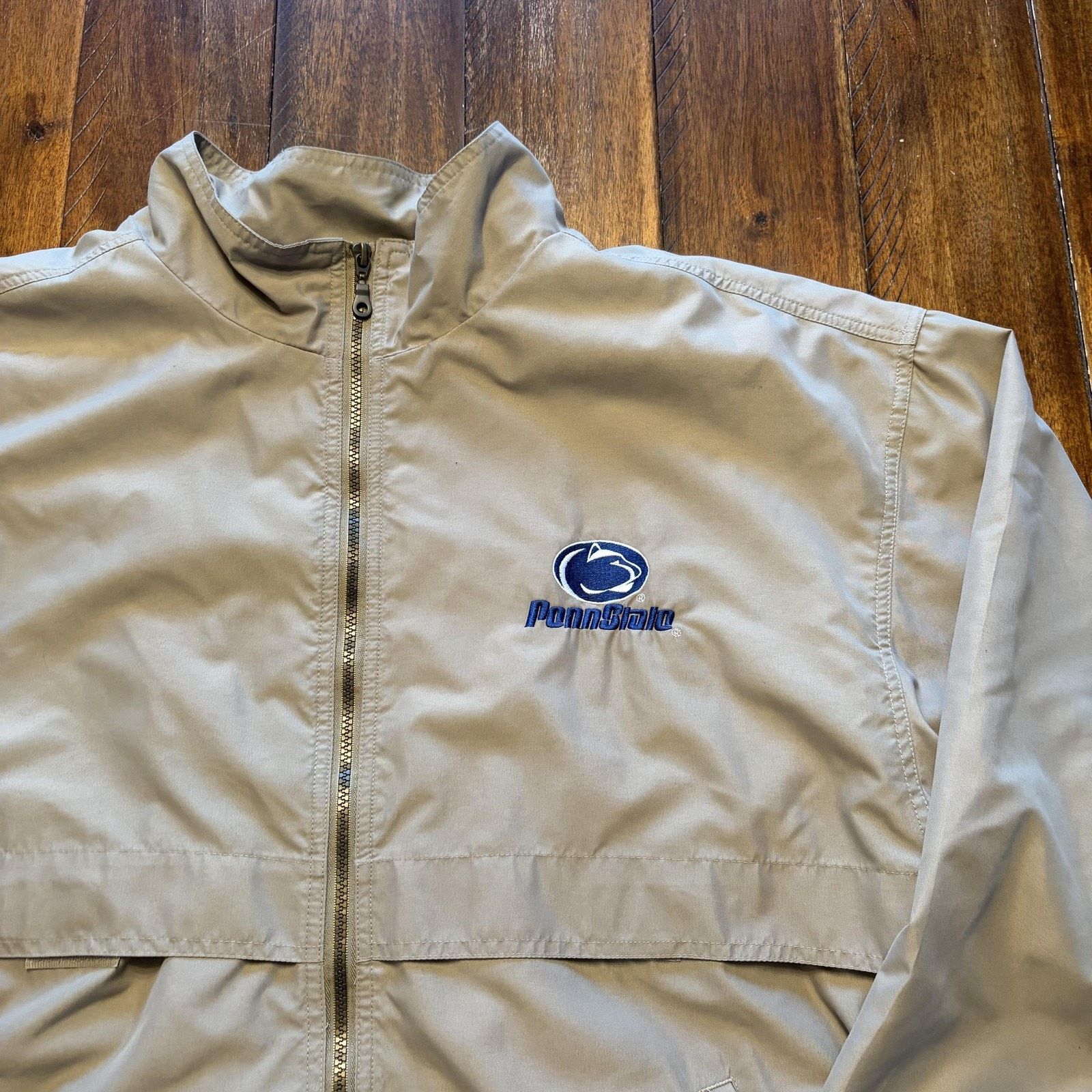 Vintage Vtg Penn State Nittany Lions Jacket Mens XL Beige NCAA Size US XL / EU 56 / 4 - 3 Thumbnail