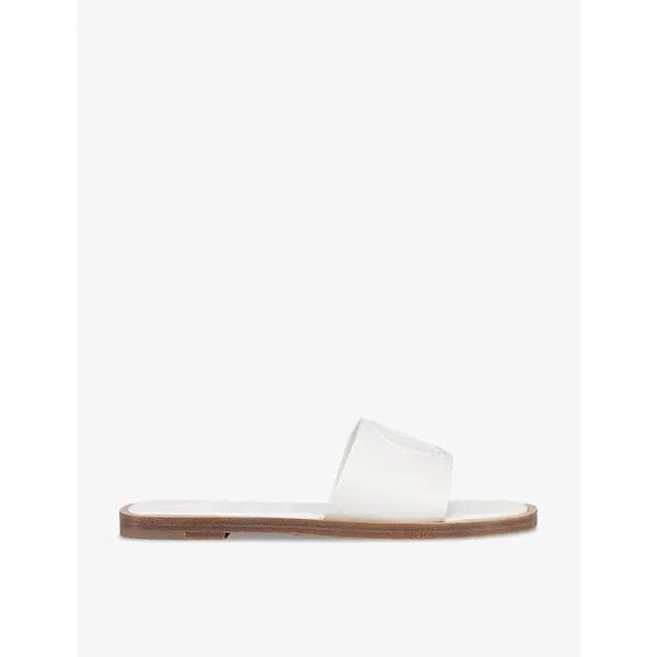 Christian Louboutin oc11z0525 C1 Mule Flat Nappa in White Size US 7.5 / IT 37.5 - 2 Thumbnail