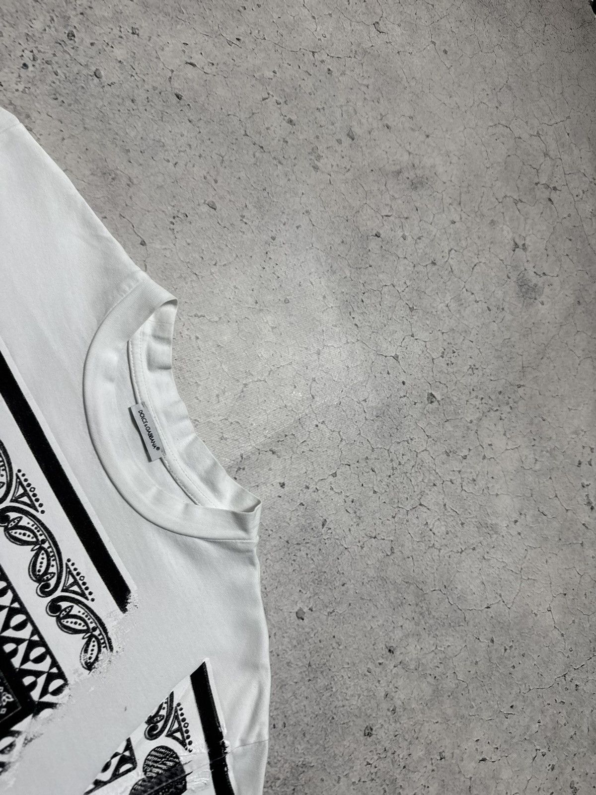 Dolce & Gabbana Dolce & Gabbana DG Bandana White Luxury T-Shirt Size US S / EU 44-46 / 1 - 7 Thumbnail