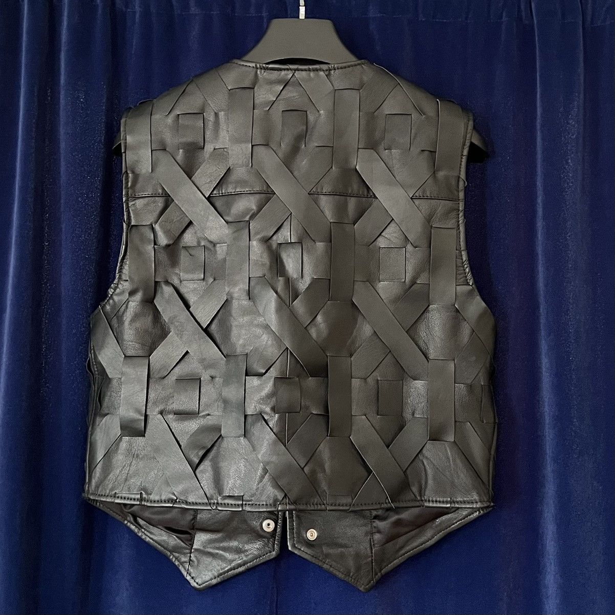 Han Kjobenhavn Han Kjobenhavn Woven Goat Leather Vest Size US M / EU 48-50 / 2 - 2 Thumbnail