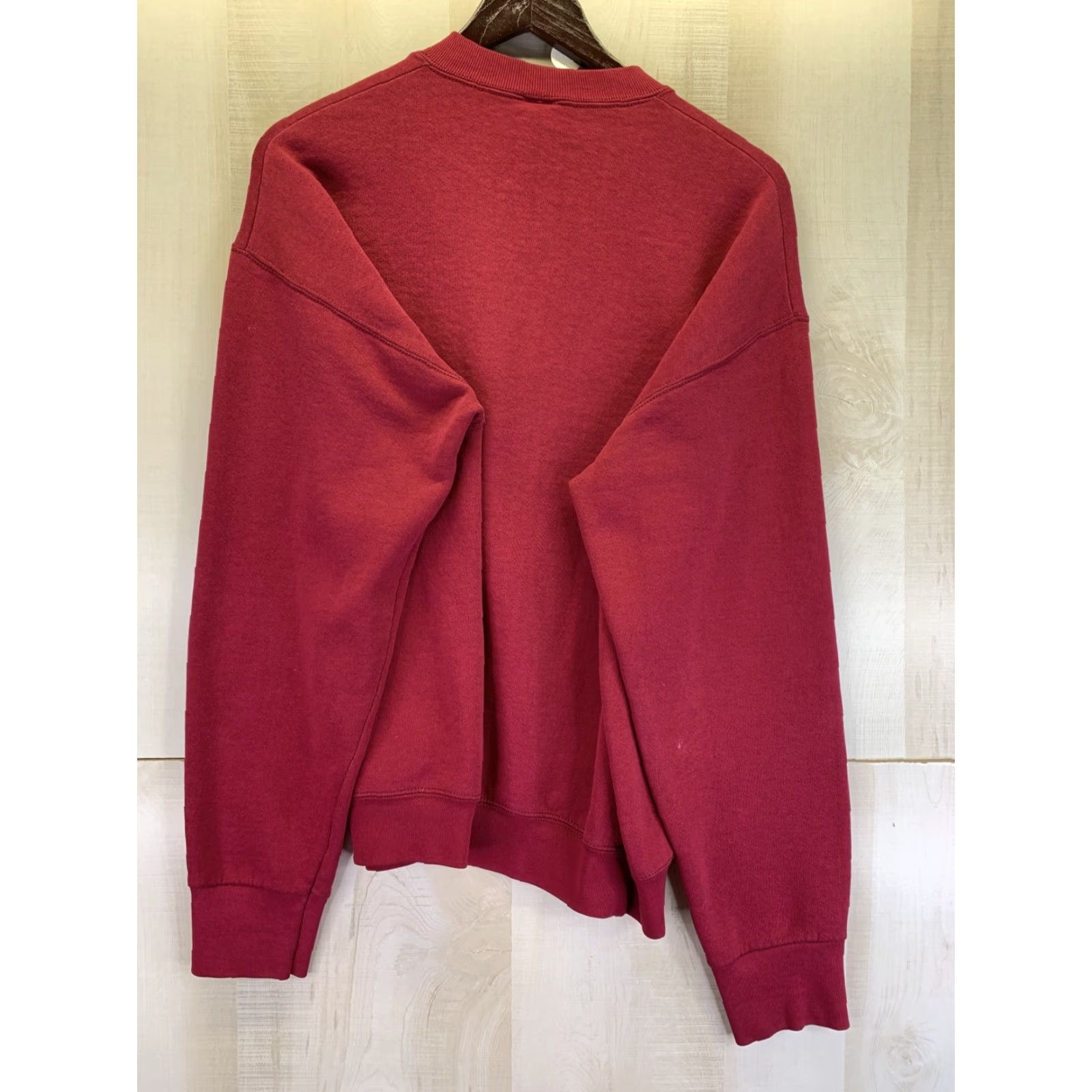 Fruit Of The Loom VINTAGE Arizona Embossed Cowboy Boot Sweatshirt Mens Womens Size L Burgundy USA Made-8272 Size L / US 10 / IT 46 - 5 Thumbnail