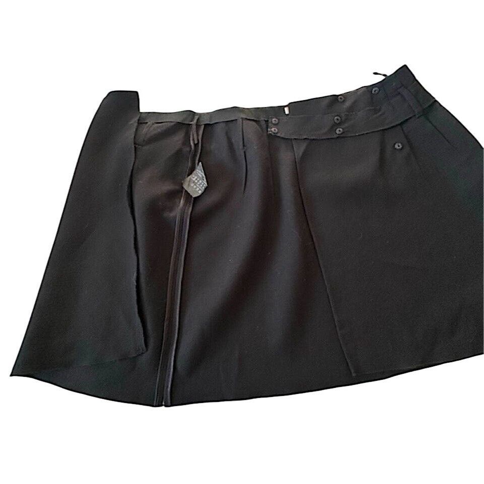 Prada Archival Prada FW2006 Black Wool Wrap Skirt IT46 Italy Size 32" / US 10 / IT 46 - 9 Thumbnail
