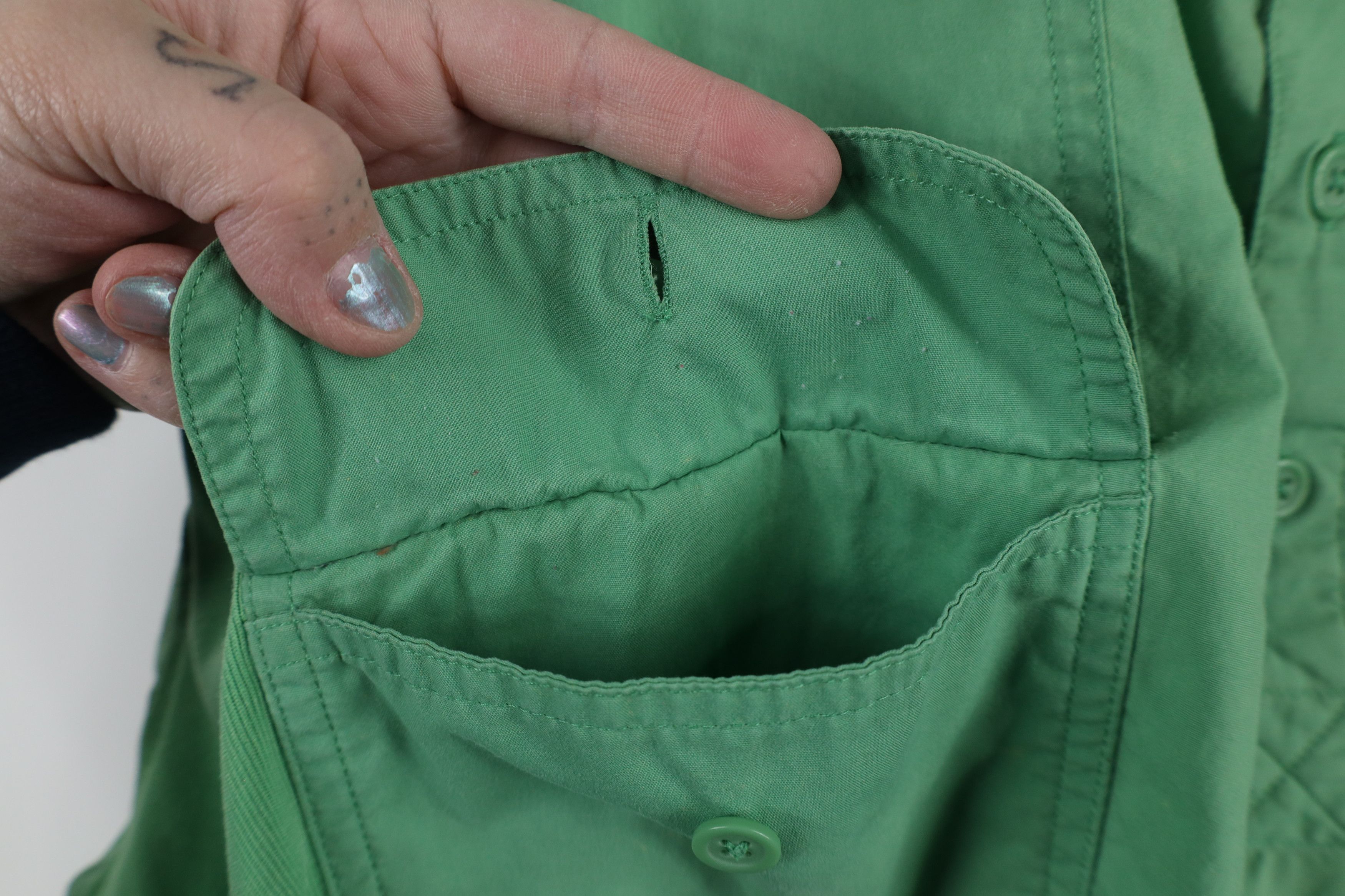Vintage Vintage 90s Streetwear Panel Pullover Polo Shirt Green Size US XXL / EU 58 / 5 - 11 Thumbnail
