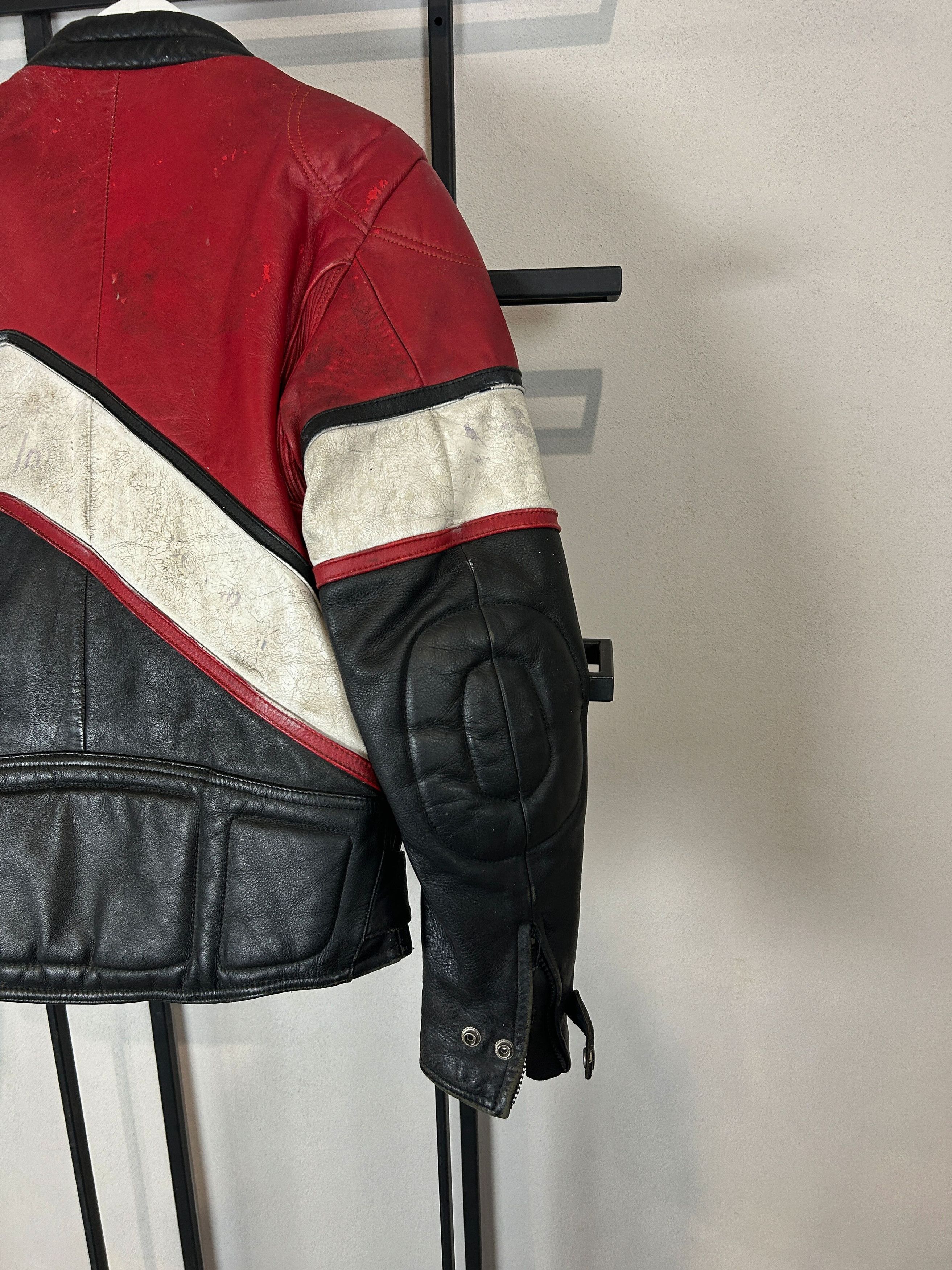 Yohji Yamamoto VTG Leather Motorcycle Racing Jacket Distressed Biker Moto Size US S / EU 44-46 / 1 - 8 Thumbnail