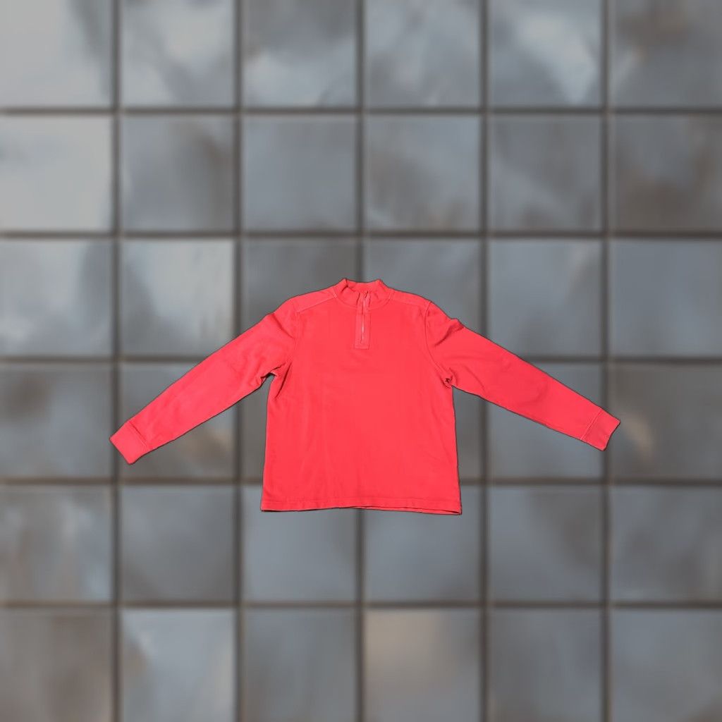 NWT UNTUCKit Quarter Zip Pullover Mens Size Medium Red Sweater
