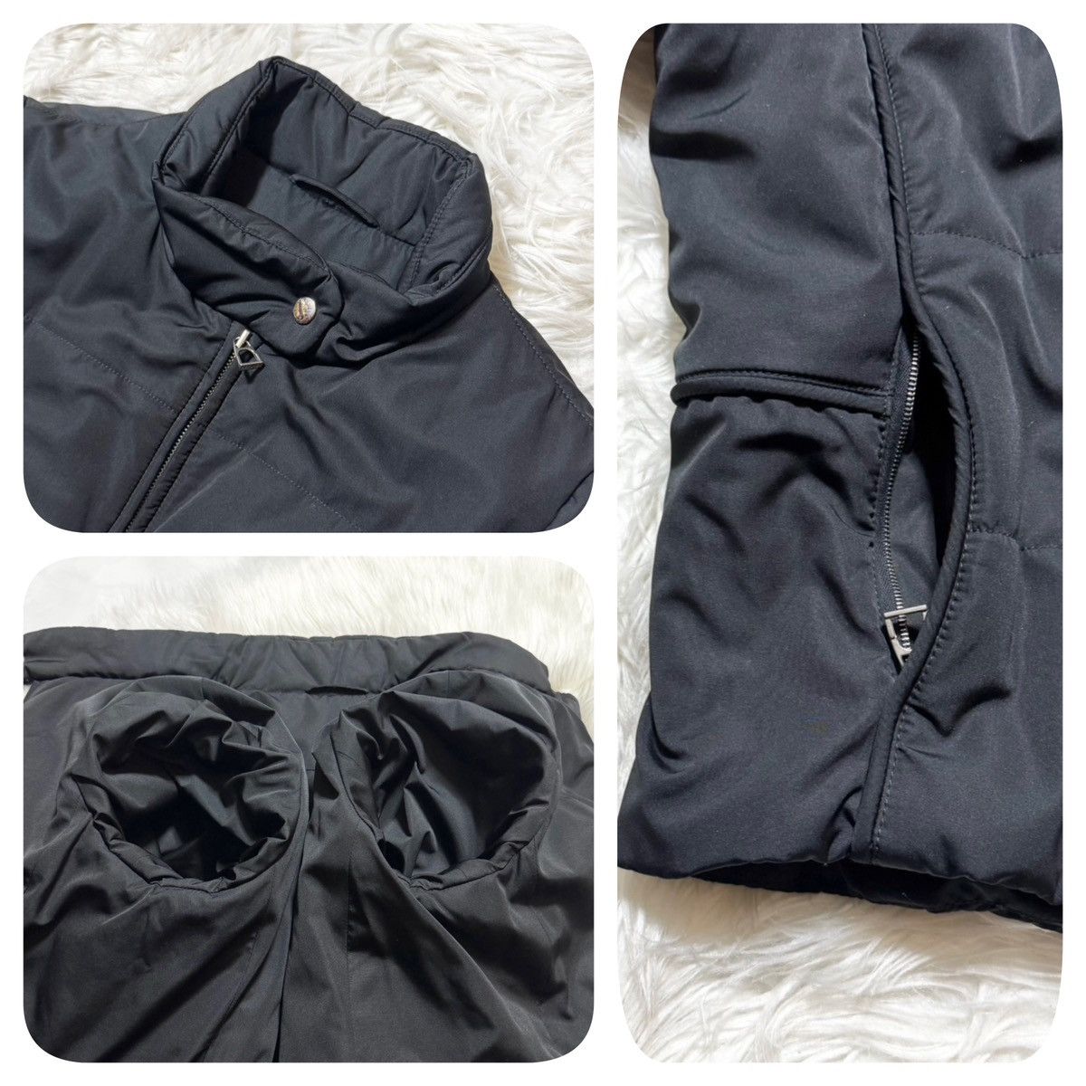 Hermes Hermes W-ZIP padded nylon jacket XL black HERMES puffer Size US XL / EU 56 / 4 - 19 Thumbnail