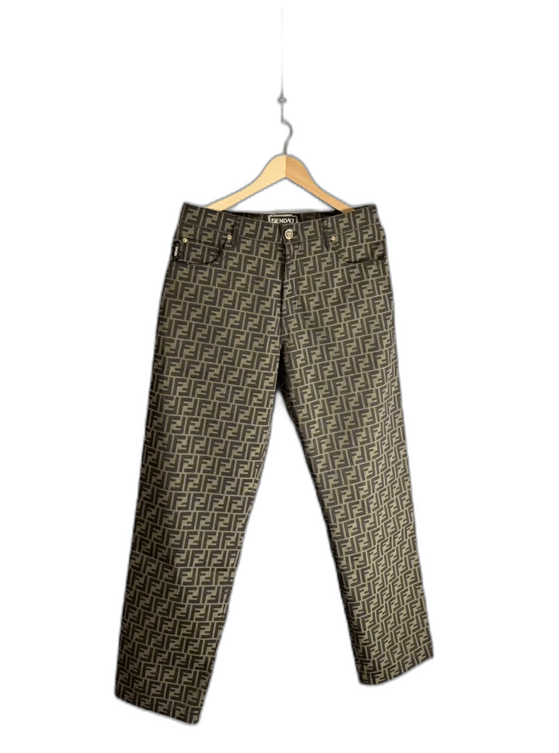 Fendi Fendi x Versace Brown Printed Cargo Pants Size 42" / US 20 - 1 Thumbnail