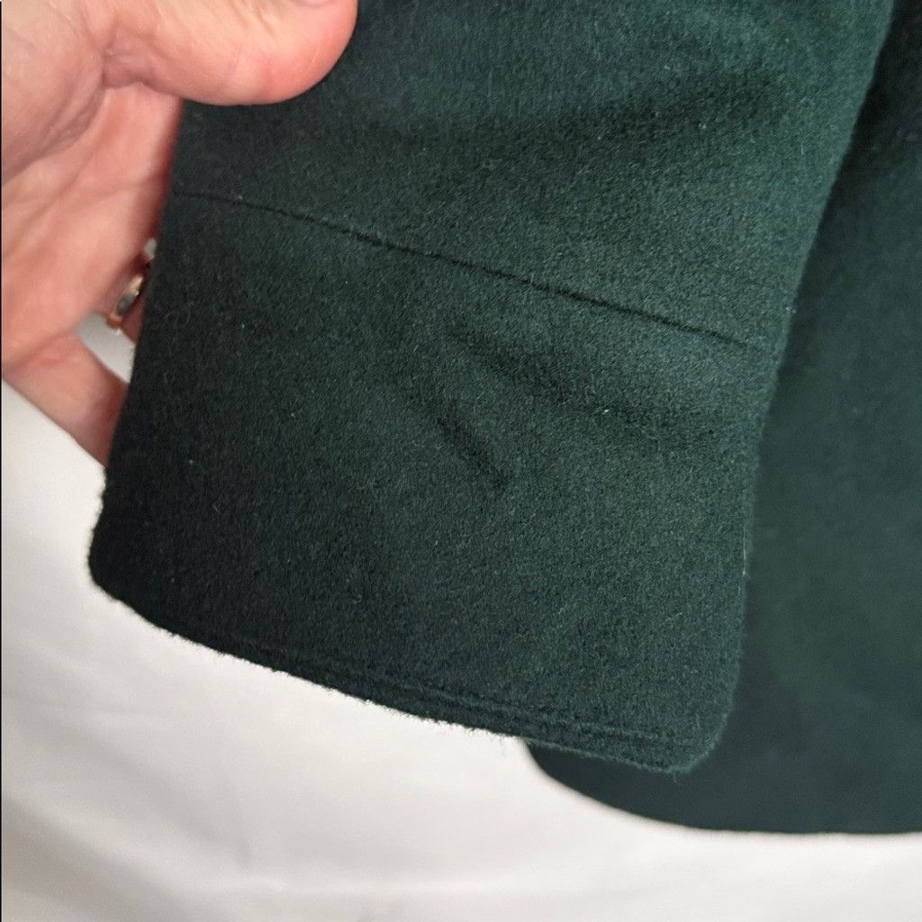 Trina Turk Trina Turk 80% lambs wool deep green trench coat jacket sz 4 Size S / US 4 / IT 40 - 6 Thumbnail