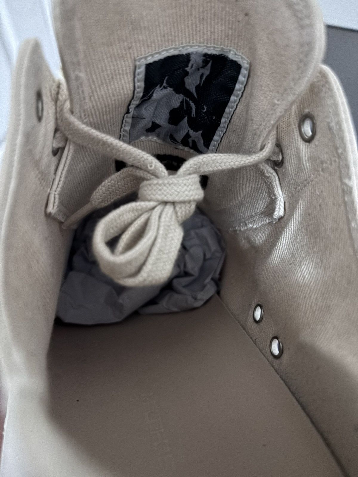 Rick Owens Rick Owen’s Low Ramone Natural & Milk Size US 11 / EU 44 - 7 Thumbnail