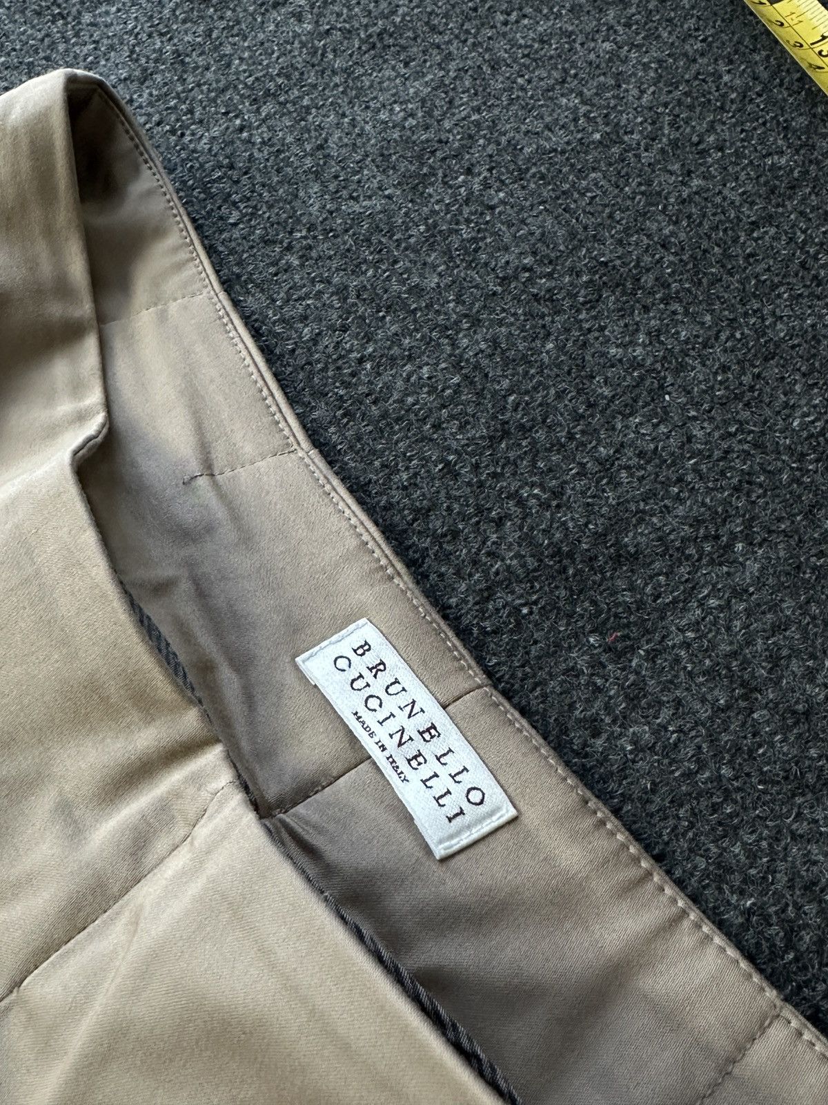 Brunello Cucinelli 🚨 BRUNELLO CUCINELLI BEIGE WOMEN LUXURY PANTS RARE Size 28" / US 6 / IT 42 - 3 Thumbnail
