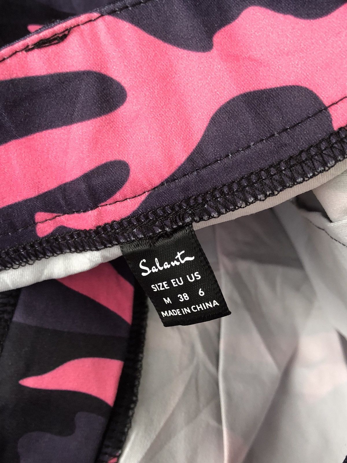 Japanese Brand Drawstring Work Pants Cargo Camouflage Pink Digi Size US 29 - 10 Thumbnail