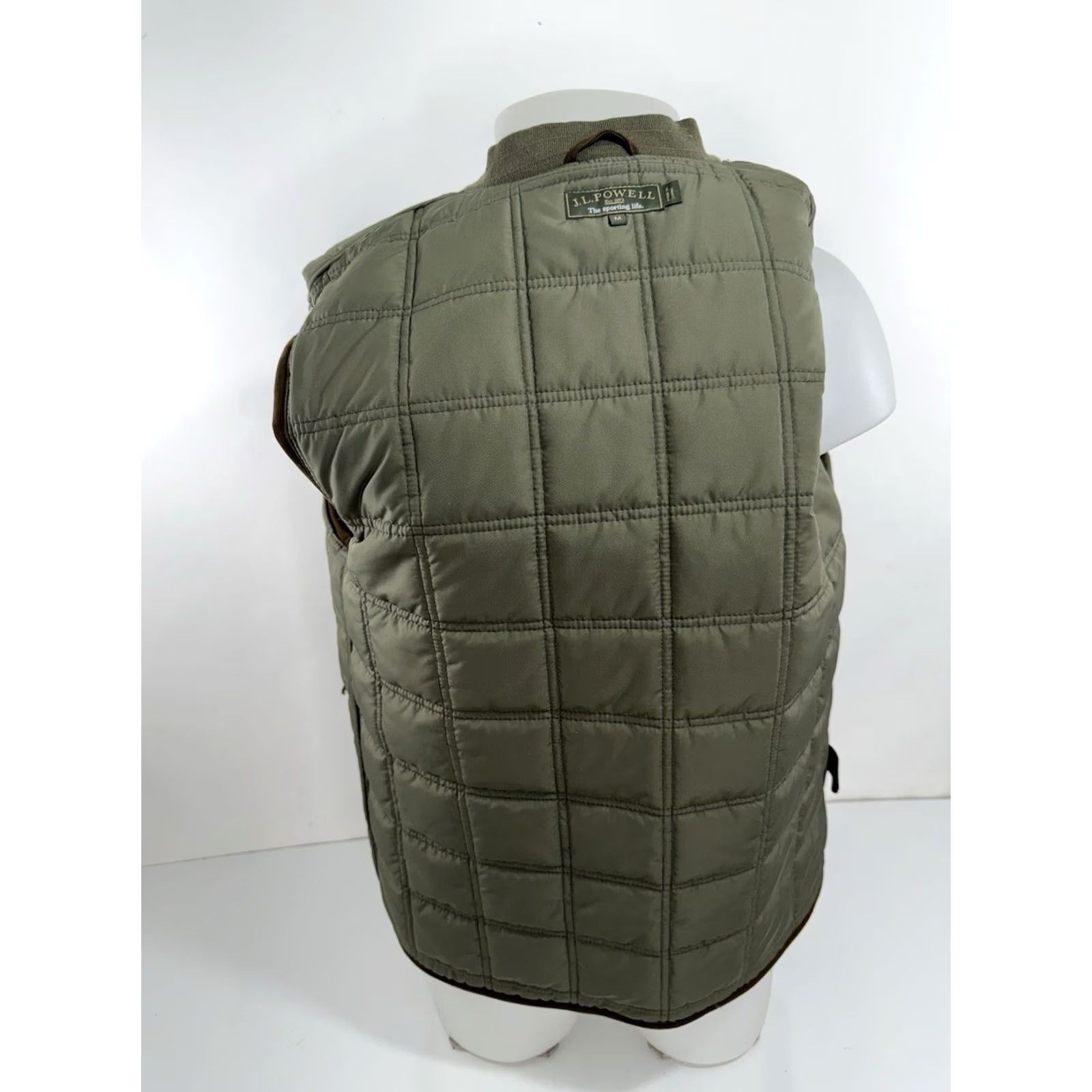 Vintage J. L. POWELL Vest Padded Hunting Western Mens M Green - MINT Size US M / EU 48-50 / 2 - 4 Thumbnail