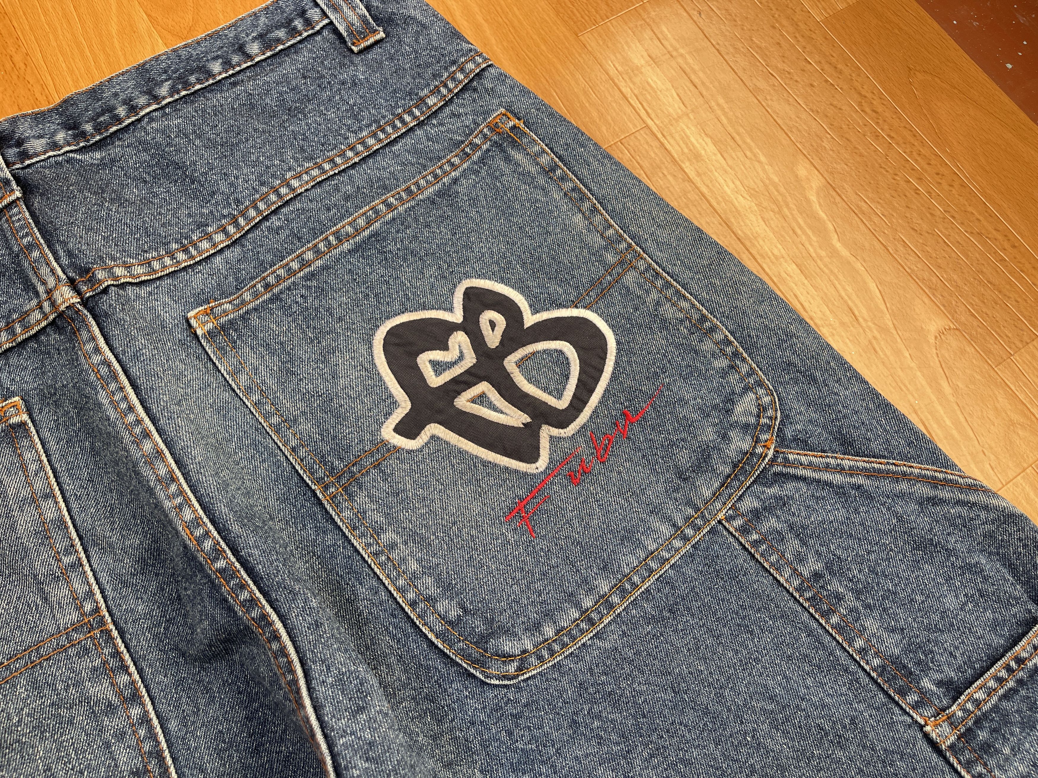 Fubu FUBU jeans, vintage baggy jeans, 90s hip hop skater Y2K 38 Size US 38 / EU 54 - 6 Thumbnail