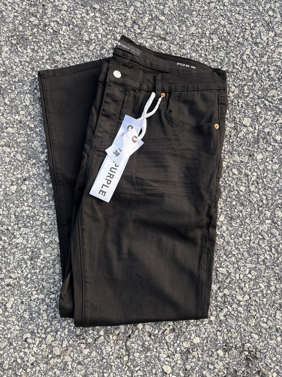 Purple BLACK PURPLE JEANS Size US 38 / EU 54 - 1 Preview