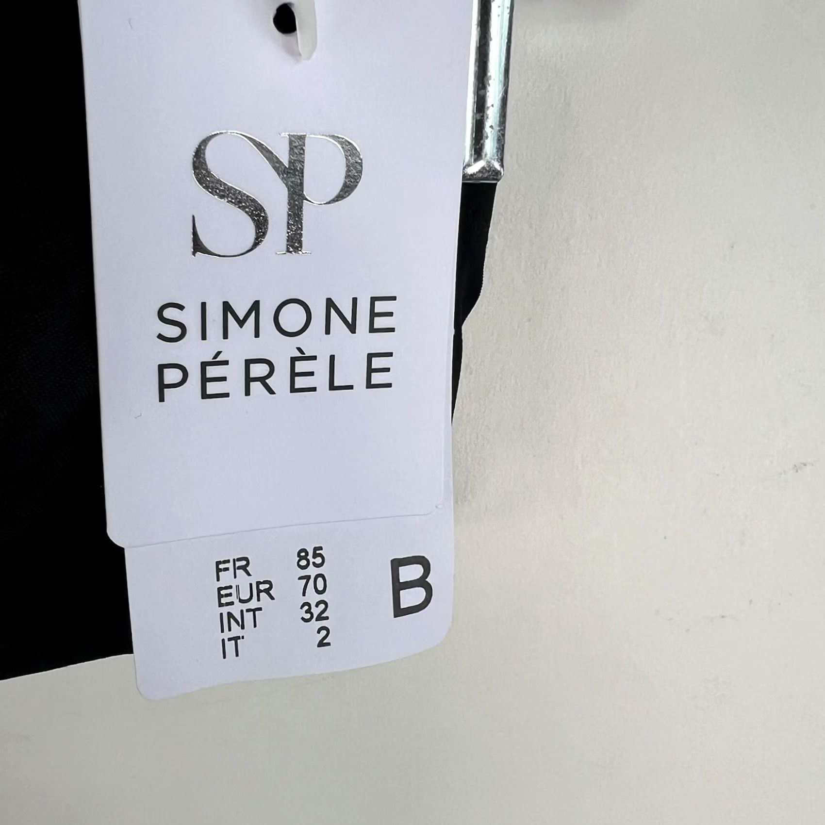 Vintage SIMONE PERELE Delice Bra UnderWire Demi Black 32B Size ONE SIZE - 3 Thumbnail