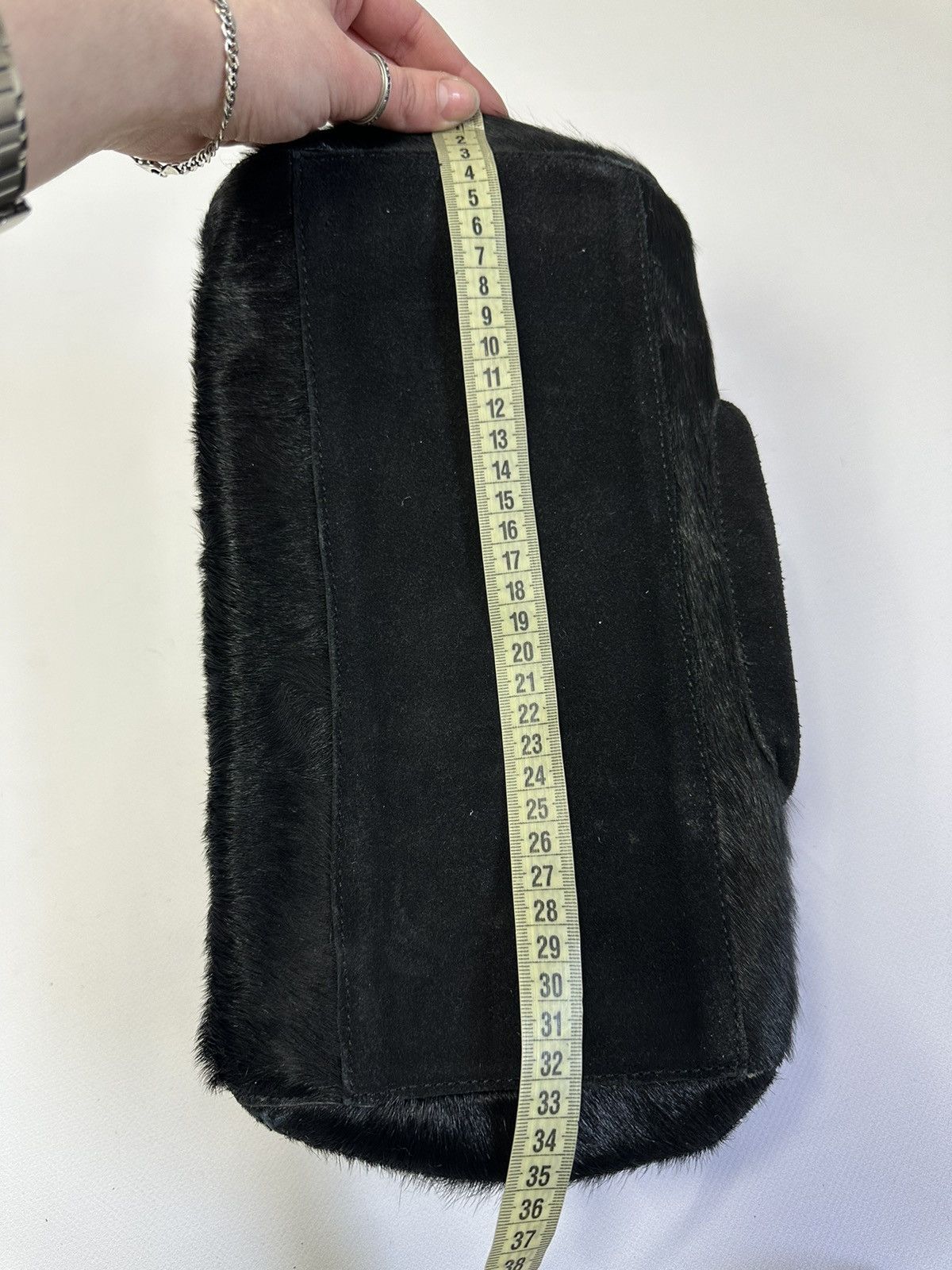 Celine Vintage 90s Fur Bag Celine Hobo IfSixWasNine Y2K AvantGarde Size ONE SIZE - 21 Thumbnail