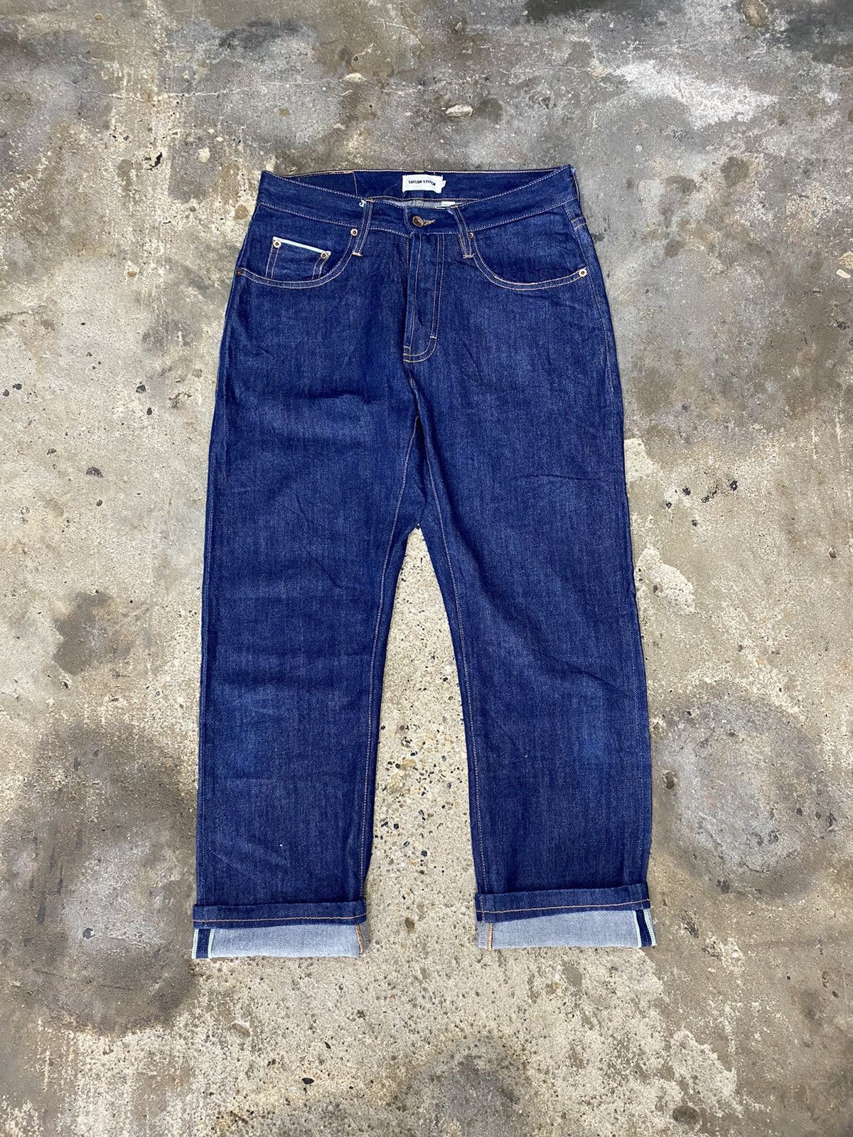 Japanese Brand × Vintage Taylor stitch selvedge blue jeans wash japanese brand Size US 29 - 2 Thumbnail