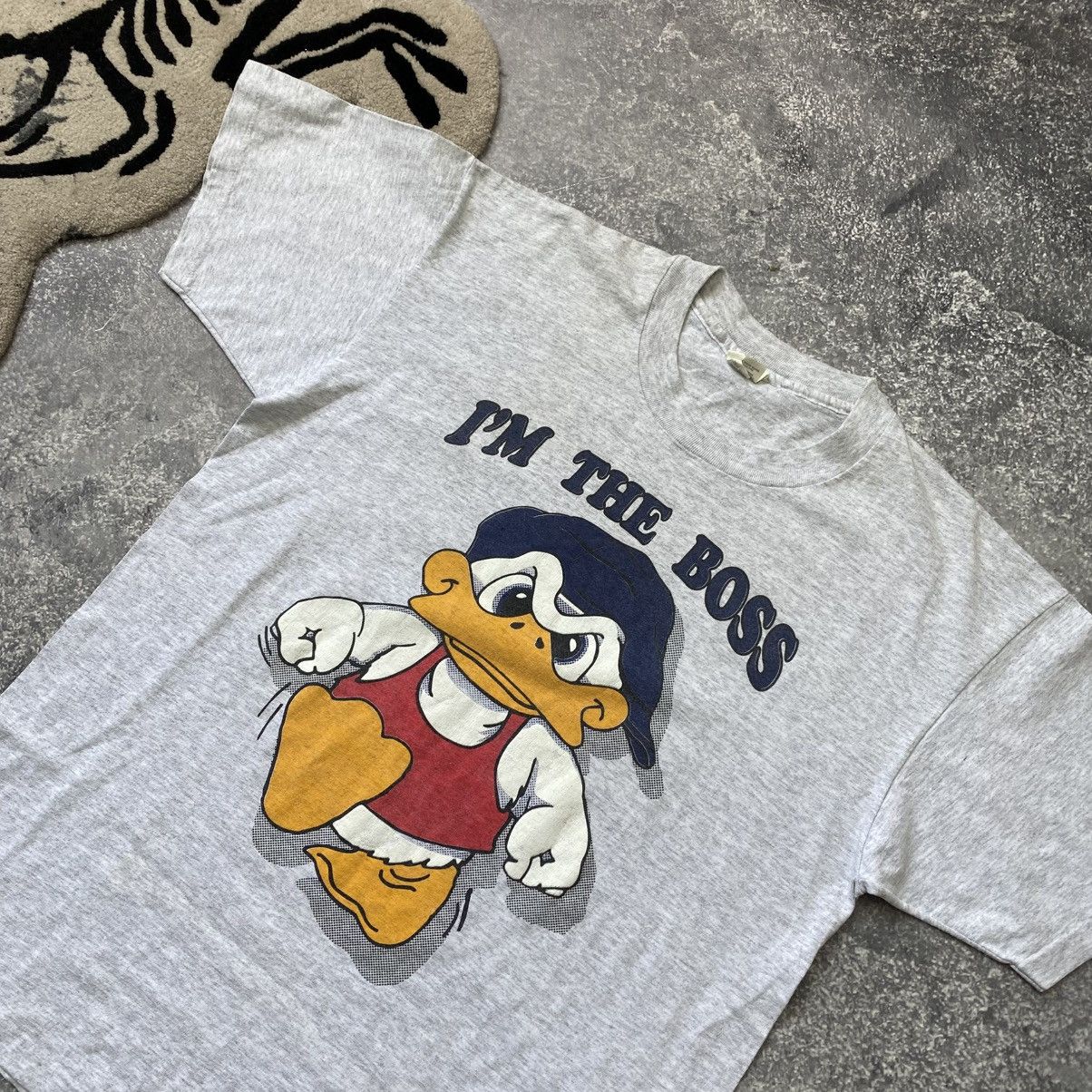 Cartoon Network Vintage Duck I’m The Boss 90’s made in USA cartoon tee Size US XL / EU 56 / 4 - 2 Thumbnail