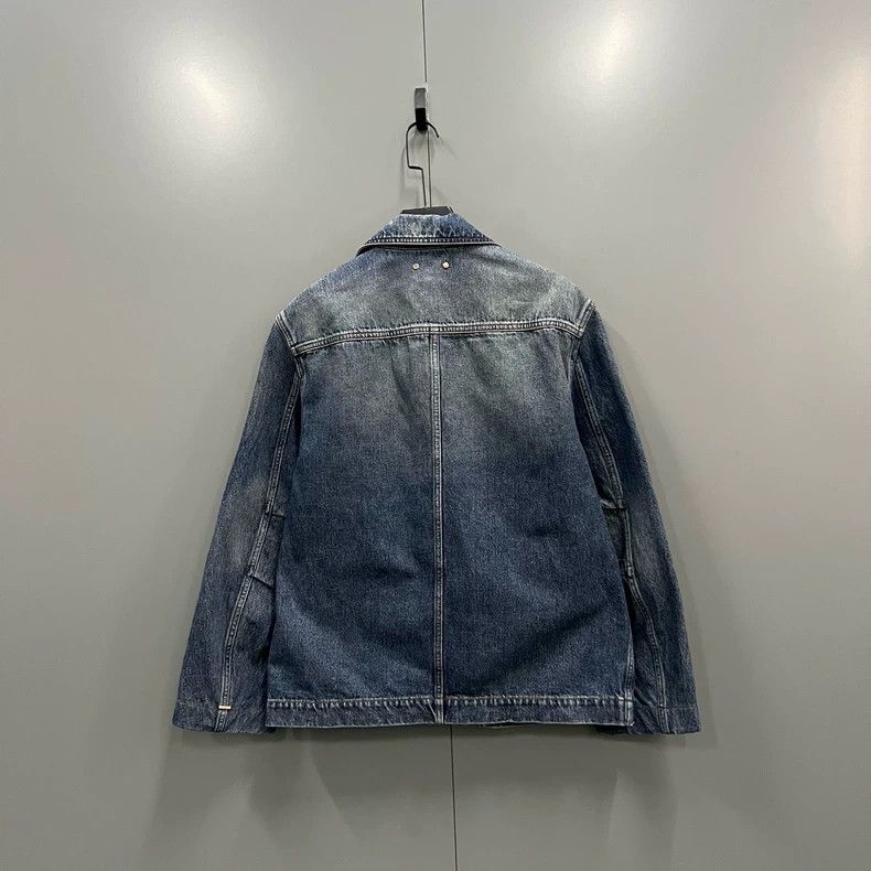 Louis Vuitton Louis Vuitton Embossed logo dark blue aged denim overalls j Size US M / EU 48-50 / 2 - 2 Thumbnail