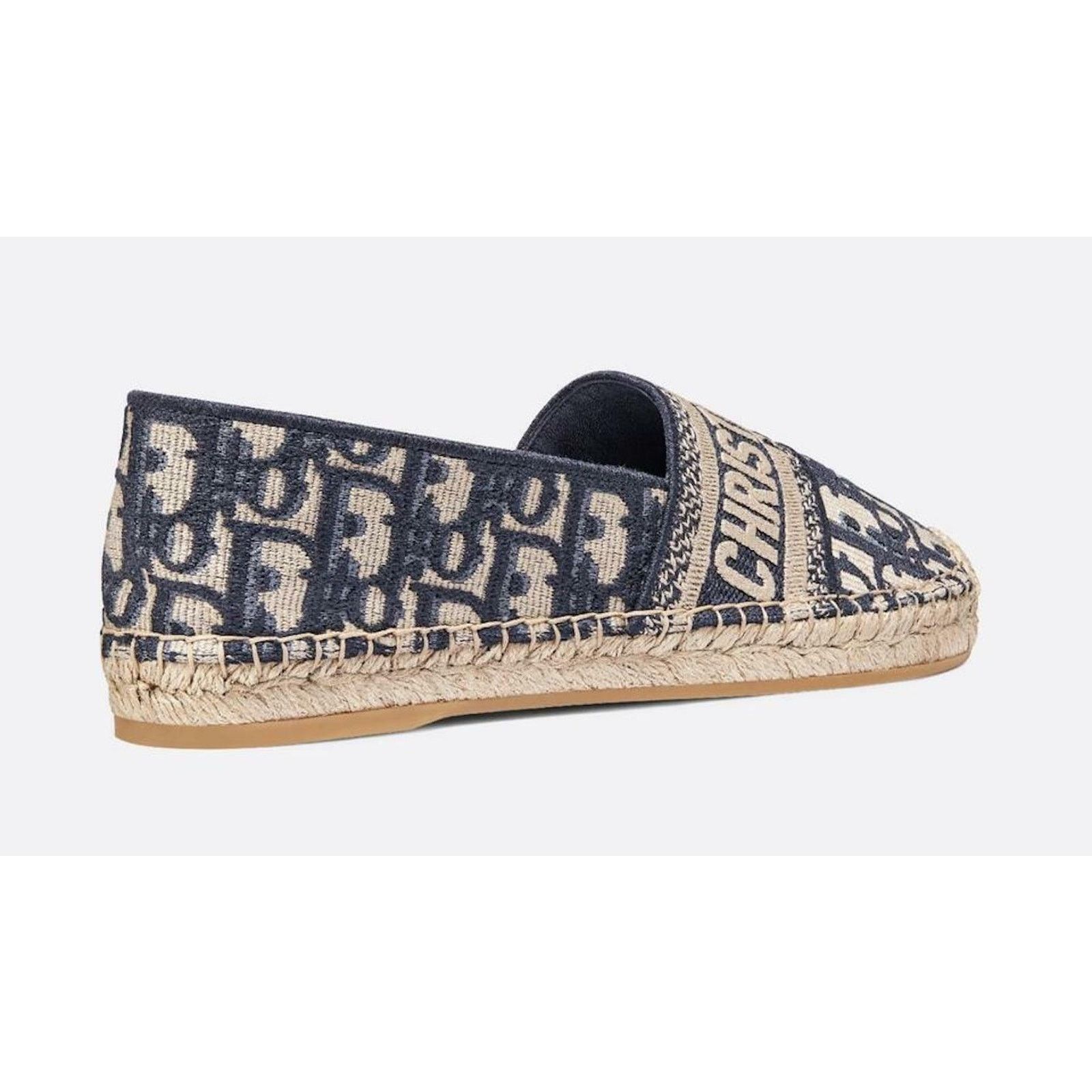 Dior Granville Oblique CD Logo Embroidered Espadrille Flat 36 Size US 6 / IT 36 - 8 Thumbnail
