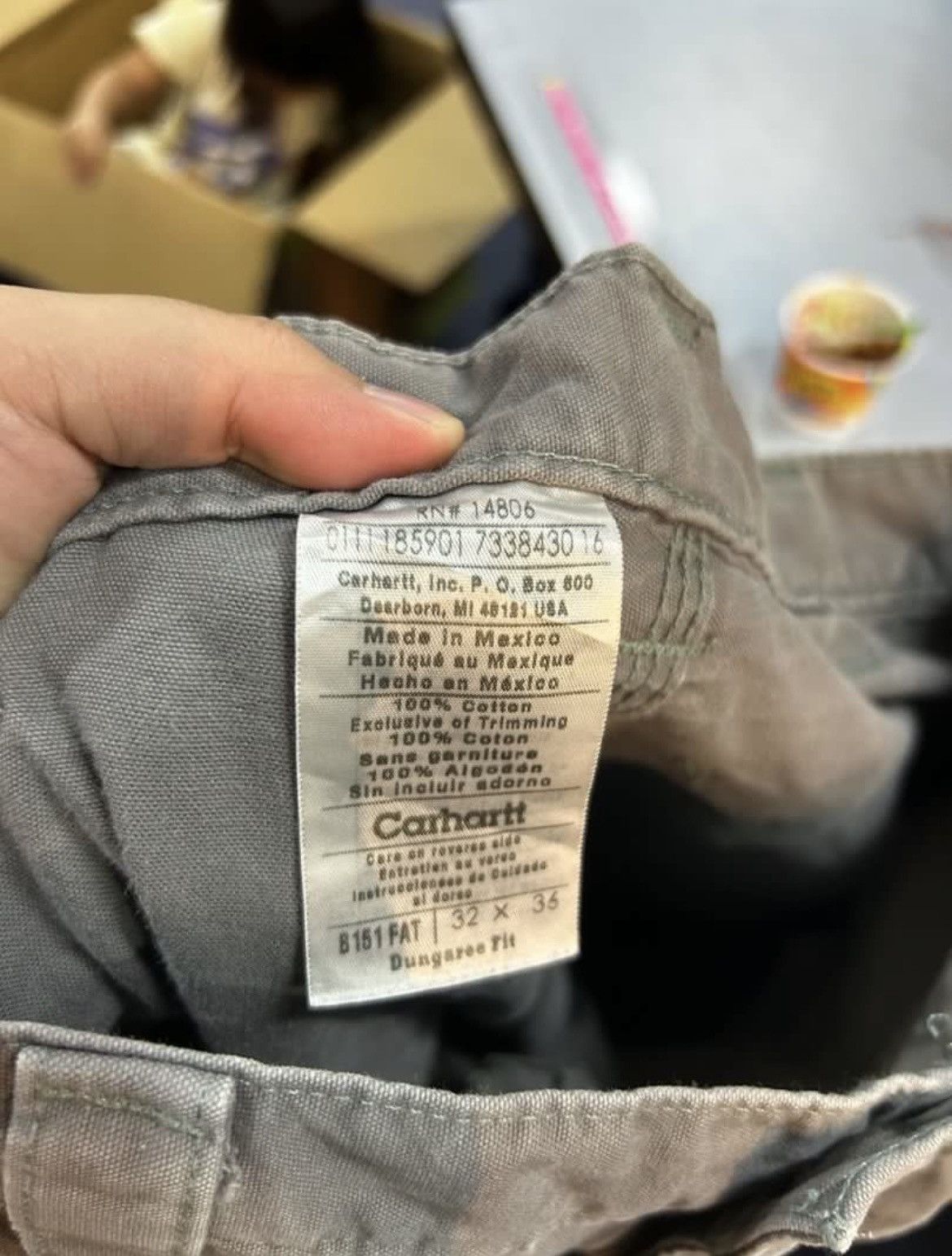 Carhartt Carhaat carpenter Size US 31 - 3 Thumbnail