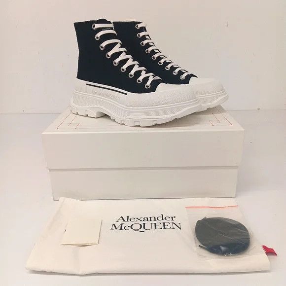 Alexander McQueen Alexander McQueen Tread Slick Hi Top Sneakers - EU43/US10 Size US 10 / EU 43 - 1 Thumbnail