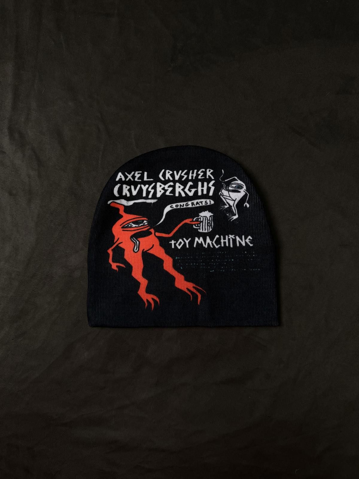 Toy Machine Toy Machine Axel Cruysberghs No Cuff Knit Beanie Hat Black Size ONE SIZE - 1 Thumbnail