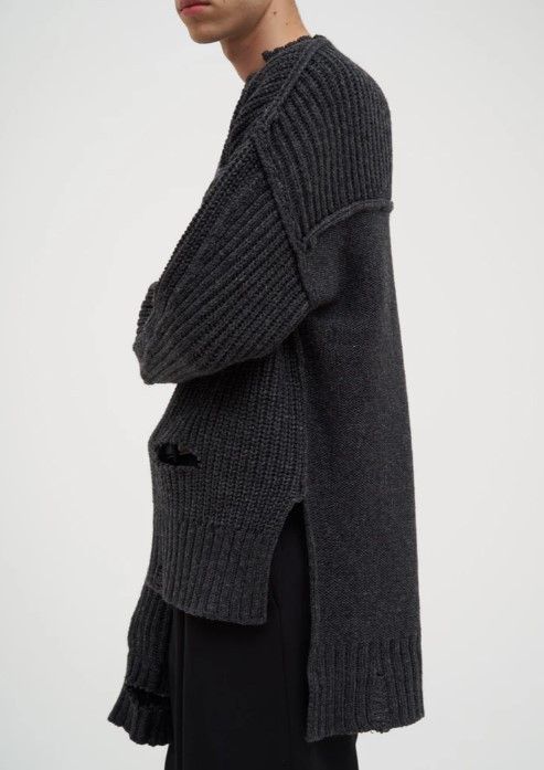 Ambush Design × Japanese Brand AMBUSH gray nobo distressed knit sweater. Size 1 Size US S / EU 44-46 / 1 - 4 Thumbnail