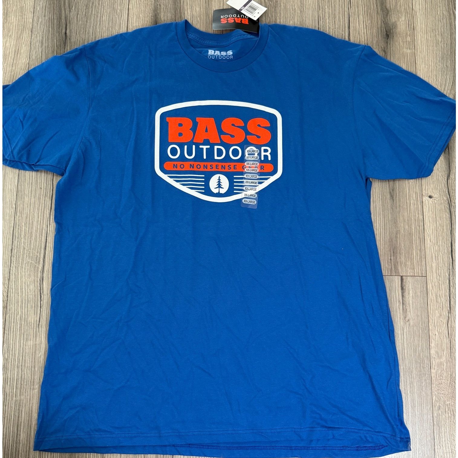 Bass Pro Shops Bass Outdoor Logo Graphic SS Crewneck T-Shirt Blue XXL 2XL Size US XXL / EU 58 / 5 - 6 Thumbnail