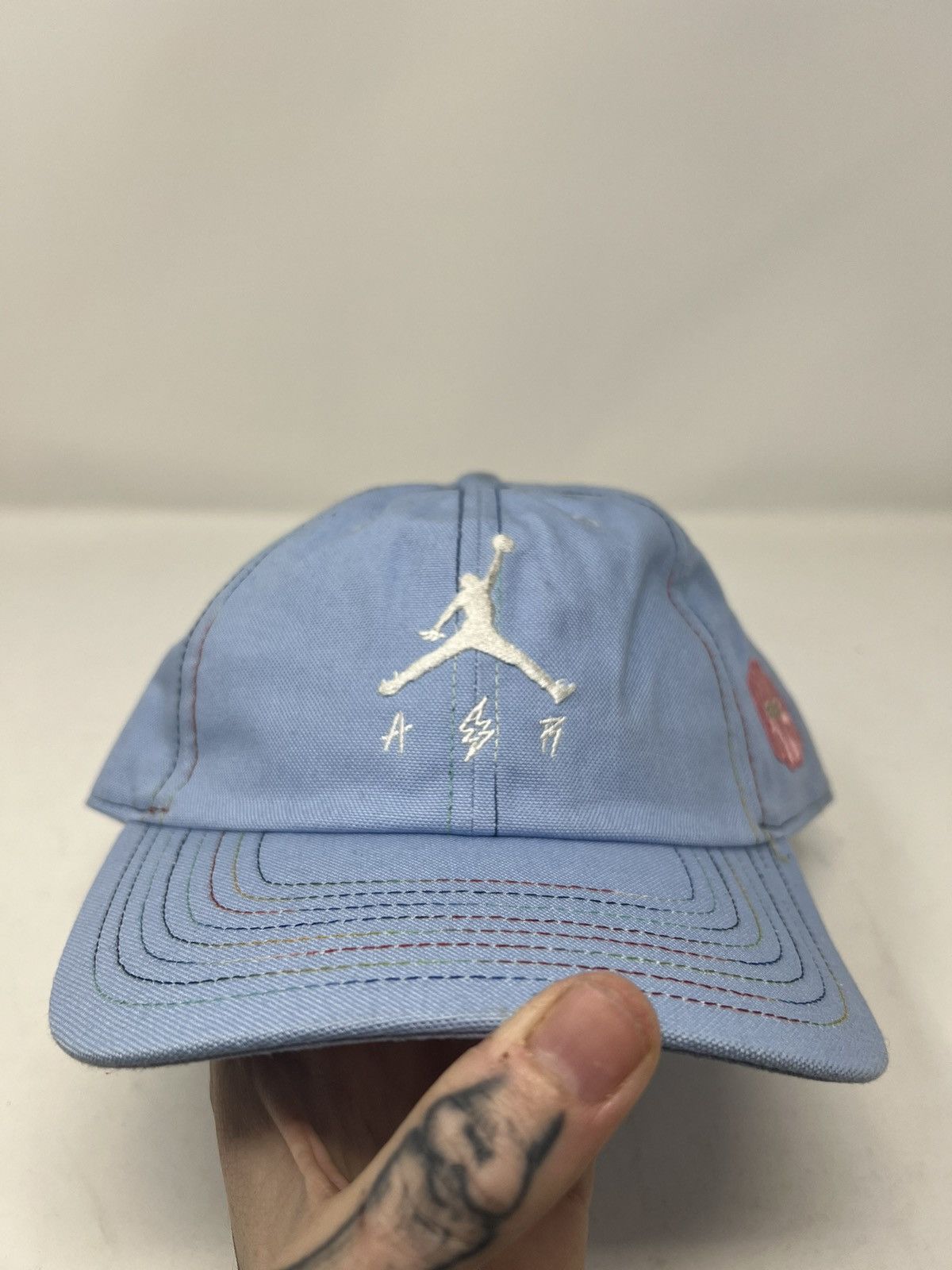 Jordan Brand × Nike Jordan X J Balvin baby blue strap back hat FW22 rare Size ONE SIZE - 2 Thumbnail
