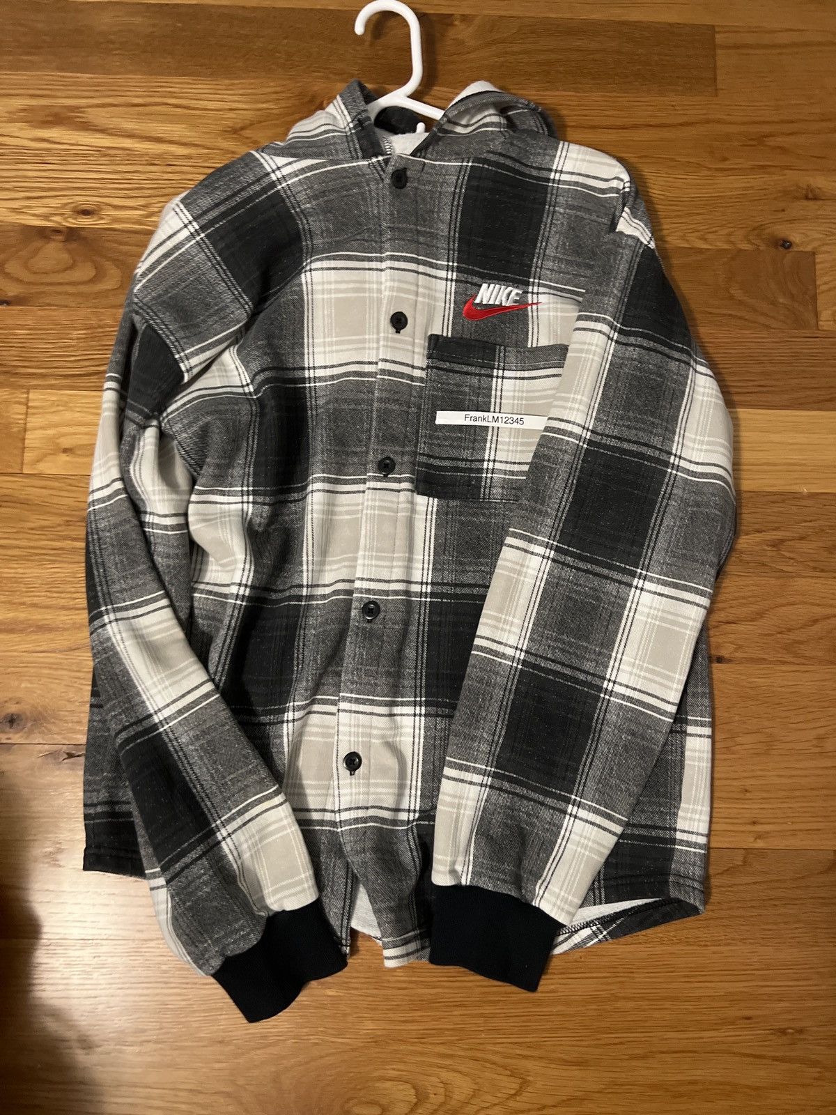 Nike Supreme Supreme x Nike Plaid Hooded Sweatshirt Grailed