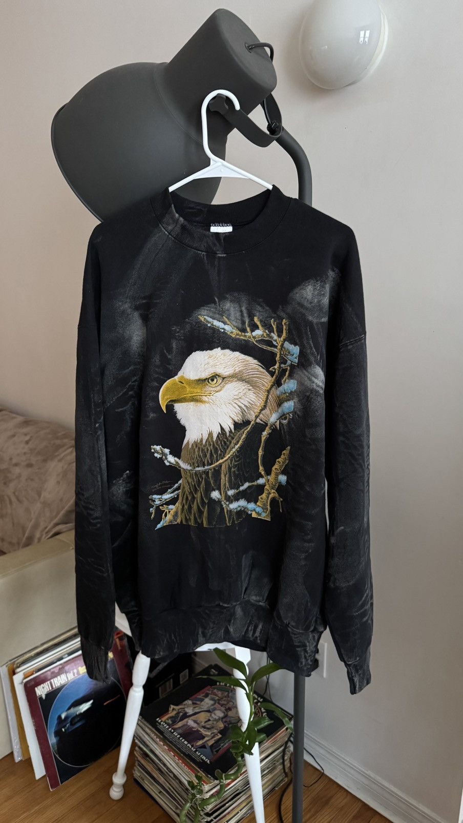 Fruit Of The Loom Bald Eagle Endangered Animal Wildlife Graphic Sweatshirt Size US XL / EU 56 / 4 - 1 Thumbnail