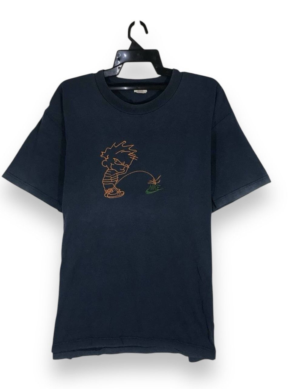 Nike × Vintage Vintage nike calvin and hobbes no fear pee Size US L / EU 52-54 / 3 - 1 Thumbnail