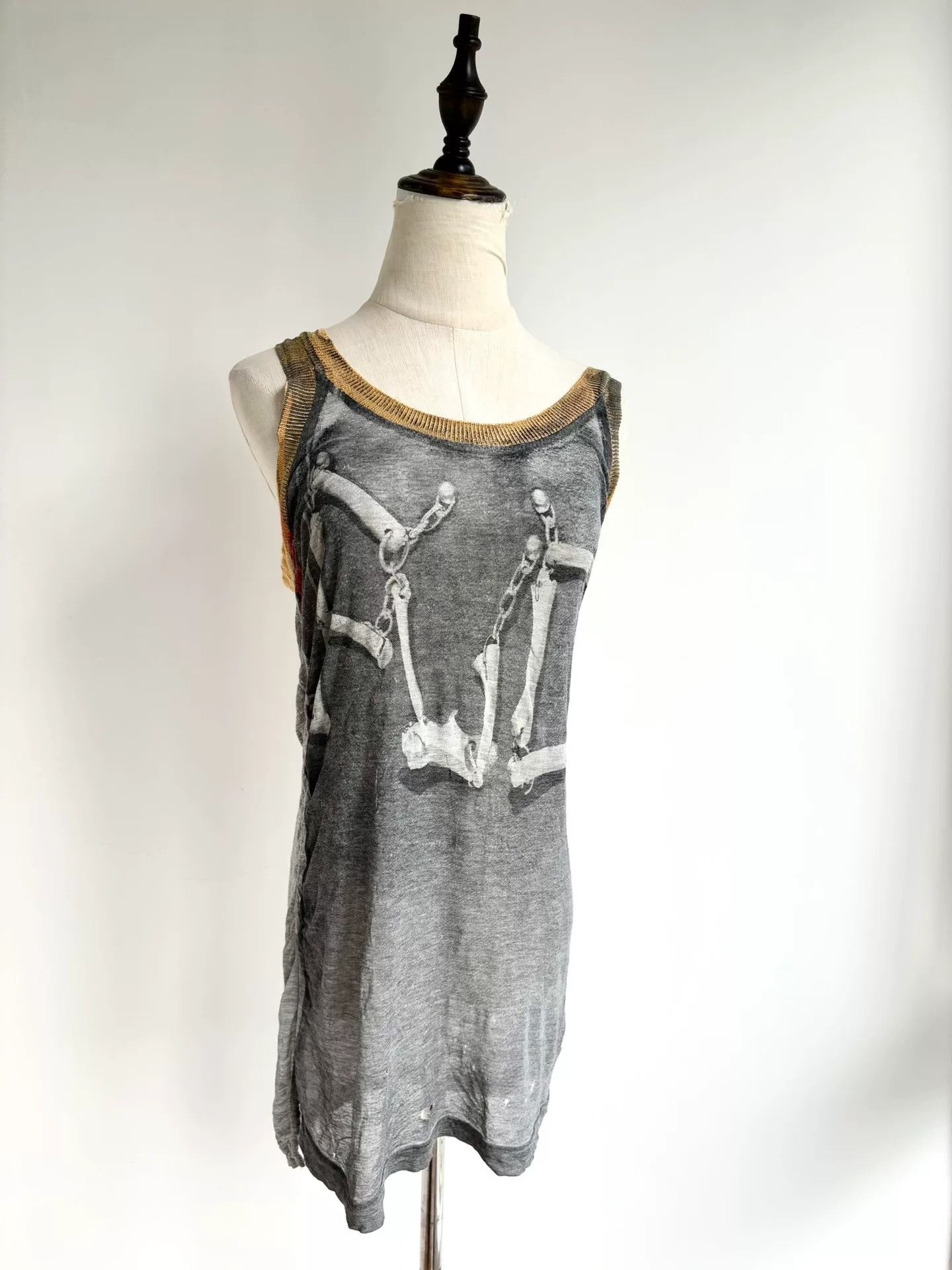 Vivienne Westwood Vivienne Westwood Skeleton Chain Tank Top Size US S / EU 44-46 / 1 - 1 Thumbnail