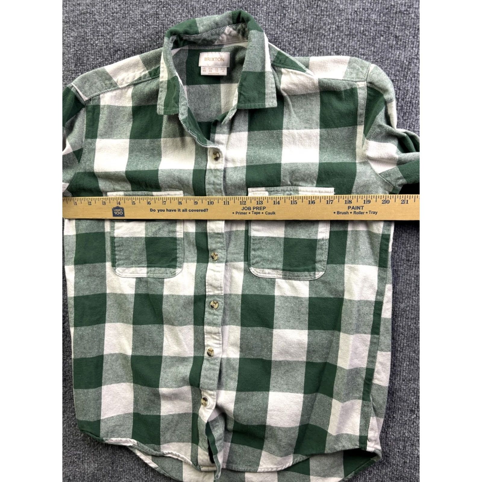 Brixton Brixton Shirt Womens XS Green Plaid Flannel Long Sleeve Button Front Casual Size XS / US 0-2 / IT 36-38 - 5 Thumbnail